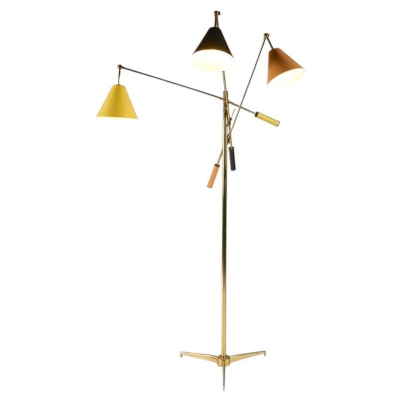 Angelo Lelii for Arredoulce, Triennale, Mid-century Italian Floor Lamp For Sale