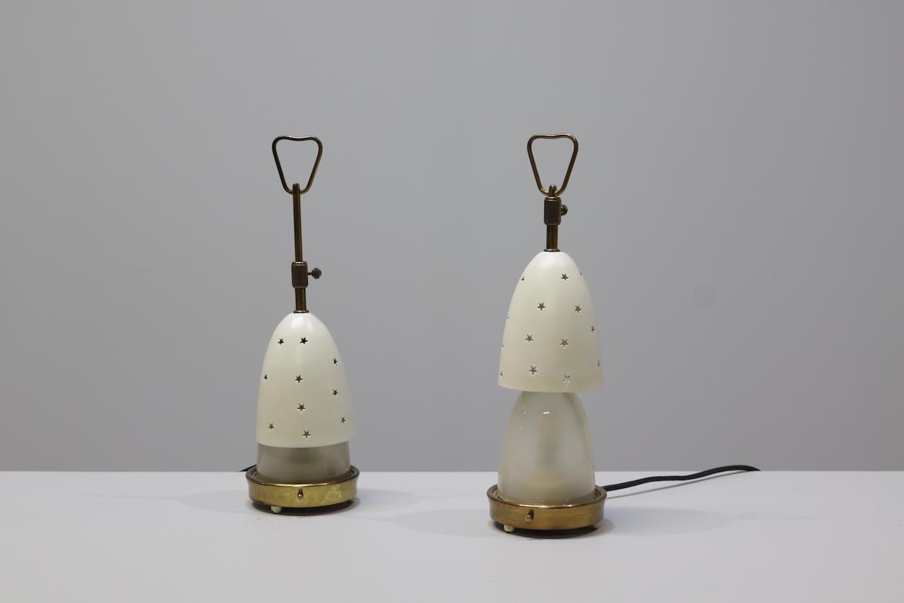 Italian Angelo Lelii Lampes de table mod. 12291 Arredoluce Monza Italie années 1950 en vente