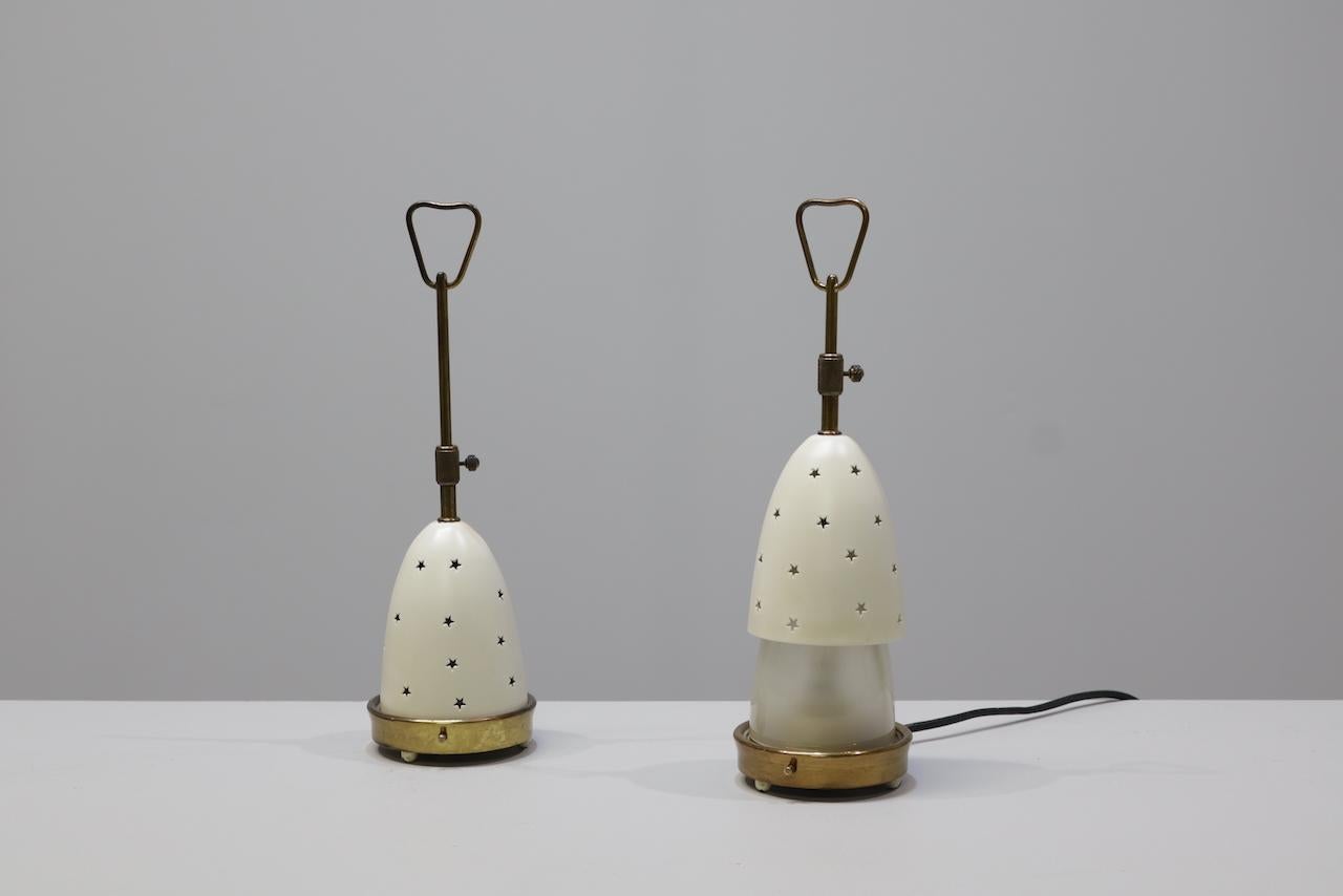 Angelo Lelii Lampes de table mod. 12291 Arredoluce Monza Italie années 1950 Bon état - En vente à Rovereta, Repubblica di San Marino
