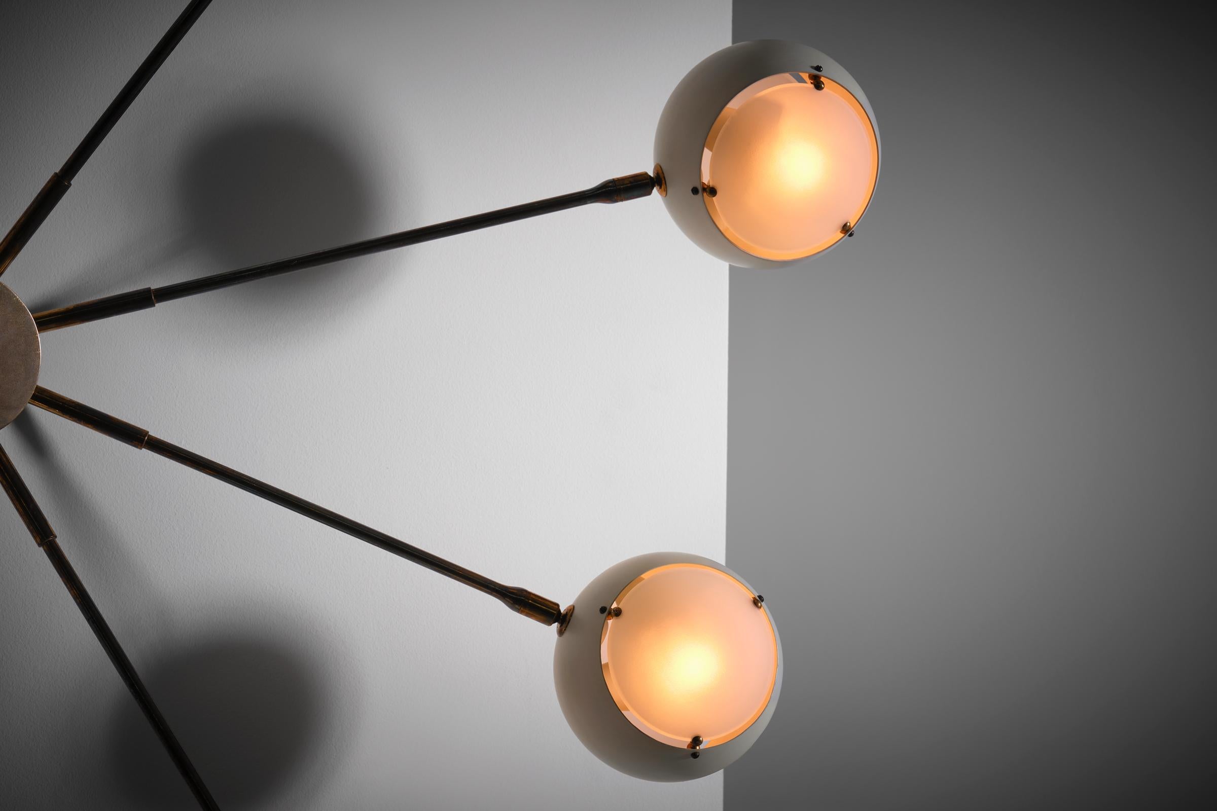 Laqué Luminaire Angelo Lelii pour Arredoluce, Italie vers 1953 en vente