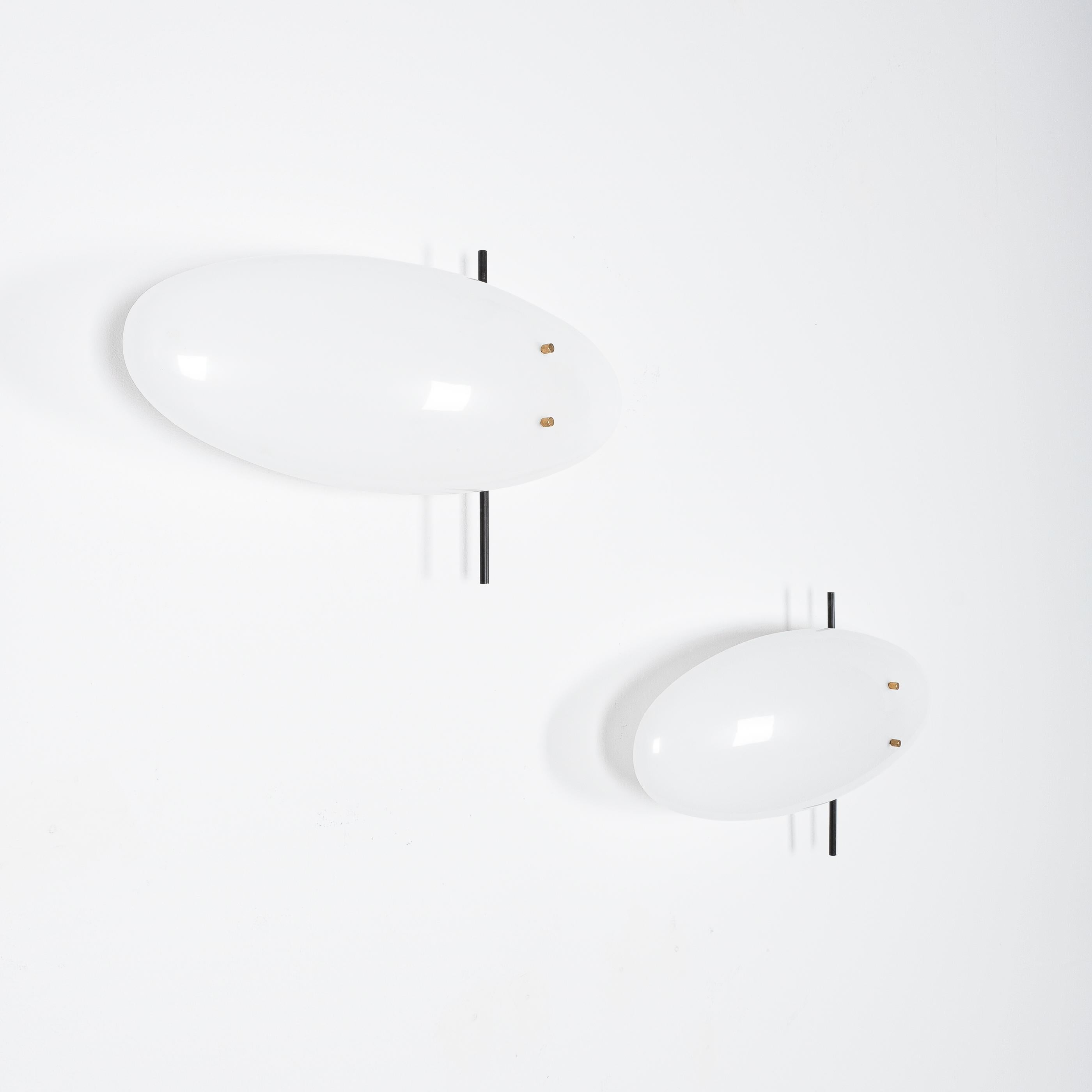 Angelo Lelii Mod. 12643 Arredoluce Sconces '4 Pieces', Italy, 1957 For Sale 5