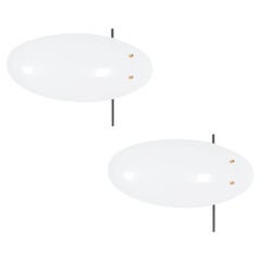 Angelo Lelii Mod. 12643 Arredoluce Sconces Wall Lights, Italy, 1957