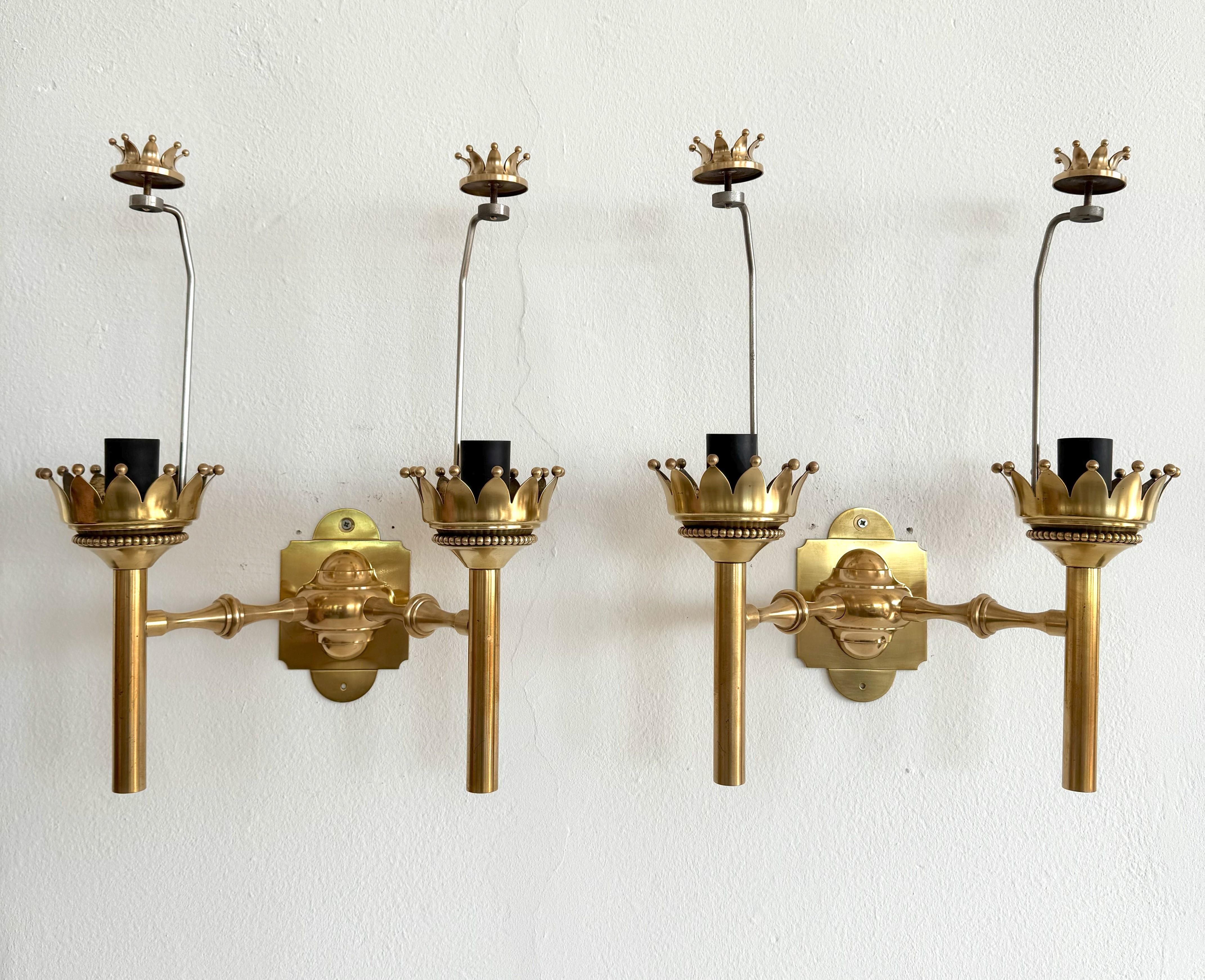 Angelo Lelii, Naborre Corno Wall Sconces 