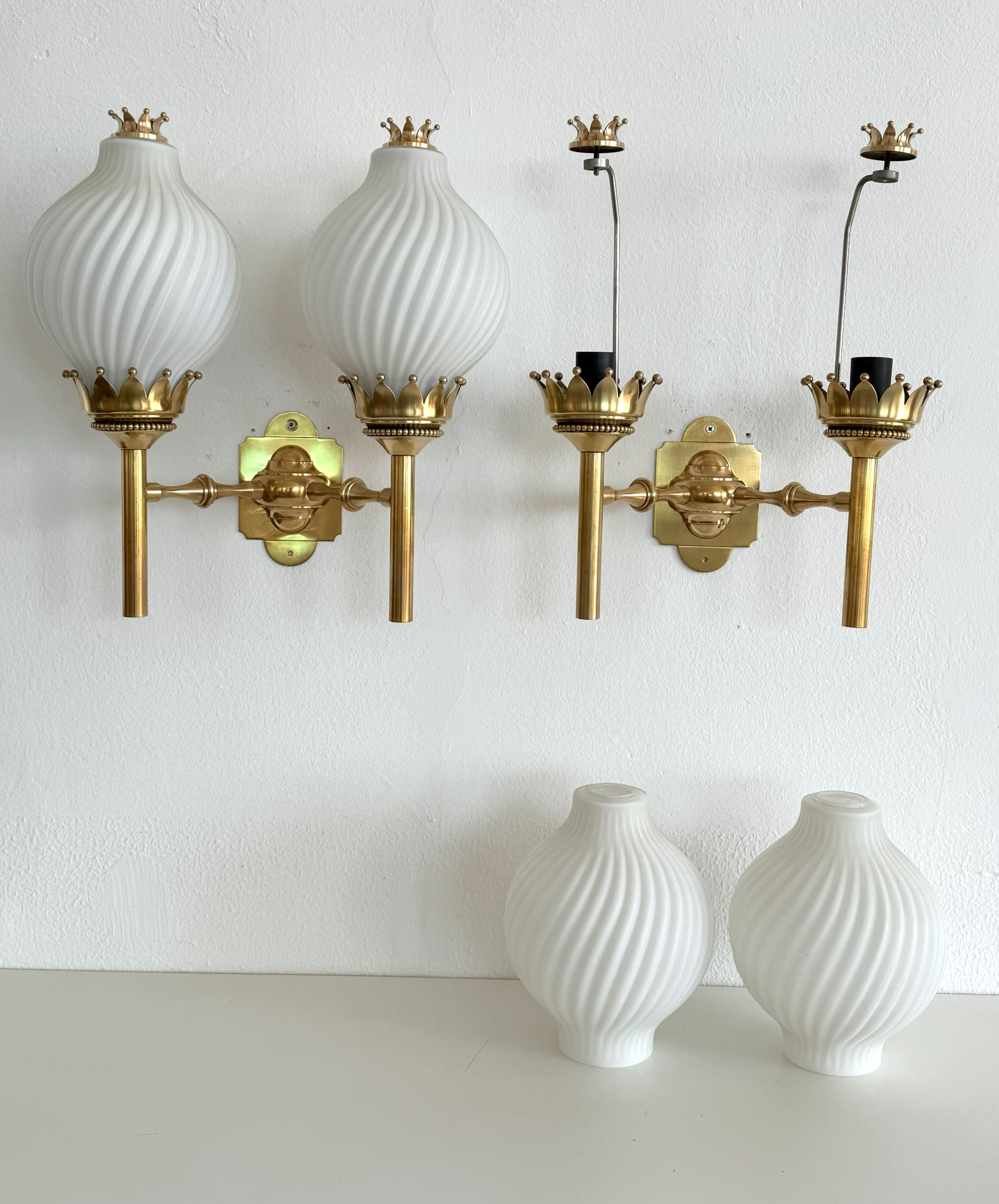 Angelo Lelii, Naborre Corno Wall Sconces 