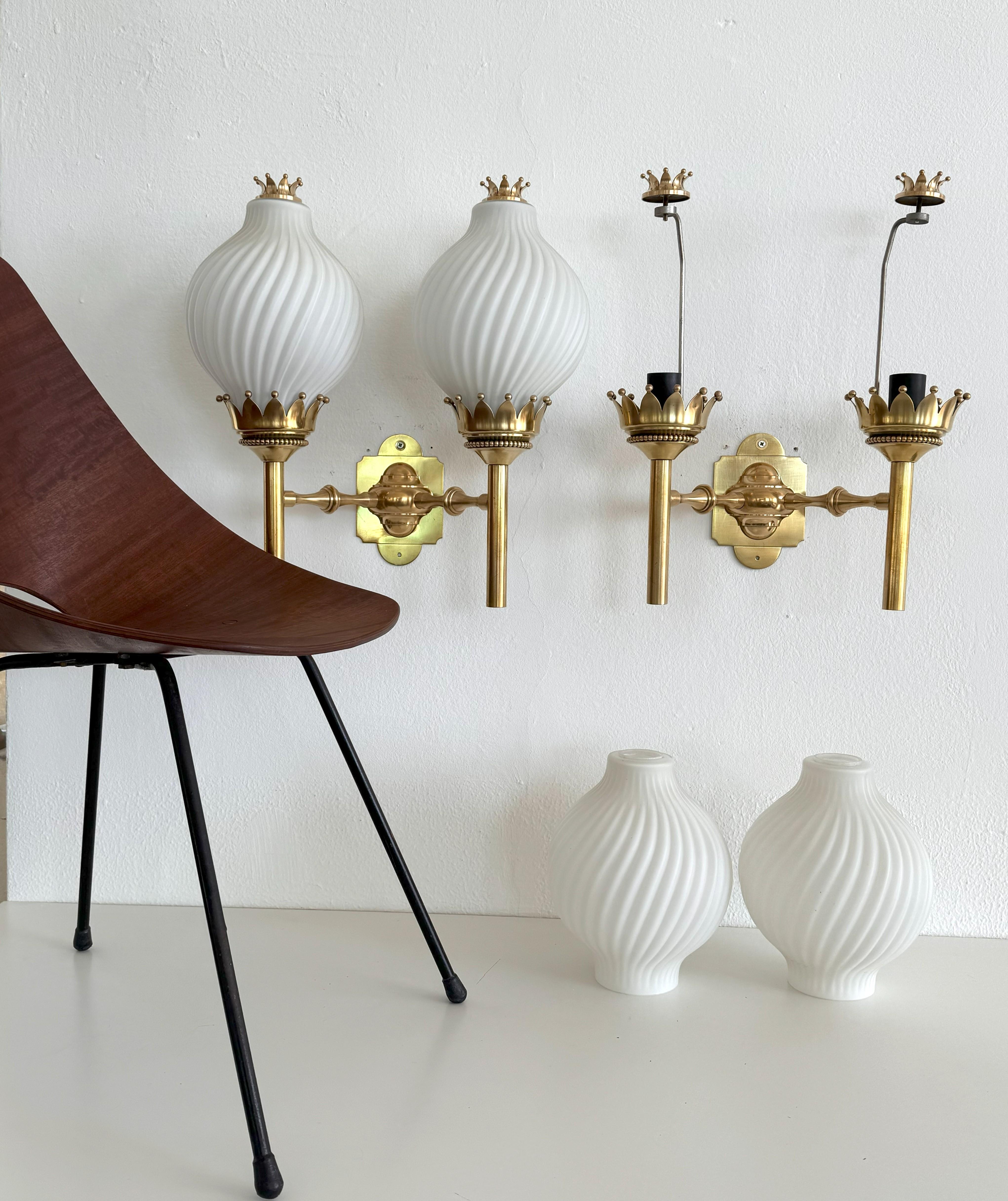 Angelo Lelii, Naborre Corno Wall Sconces 