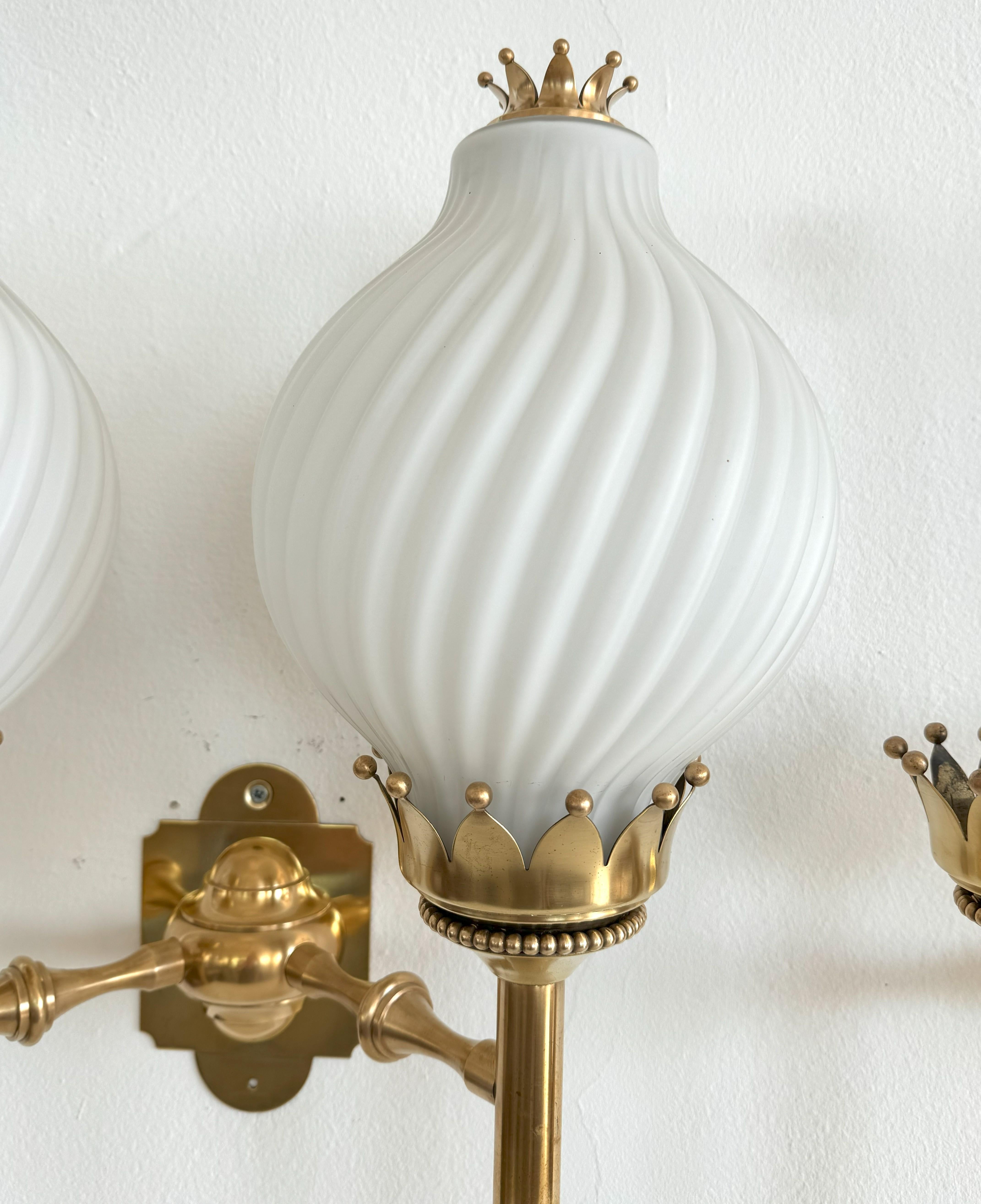 Angelo Lelii, Naborre Corno Wall Sconces 