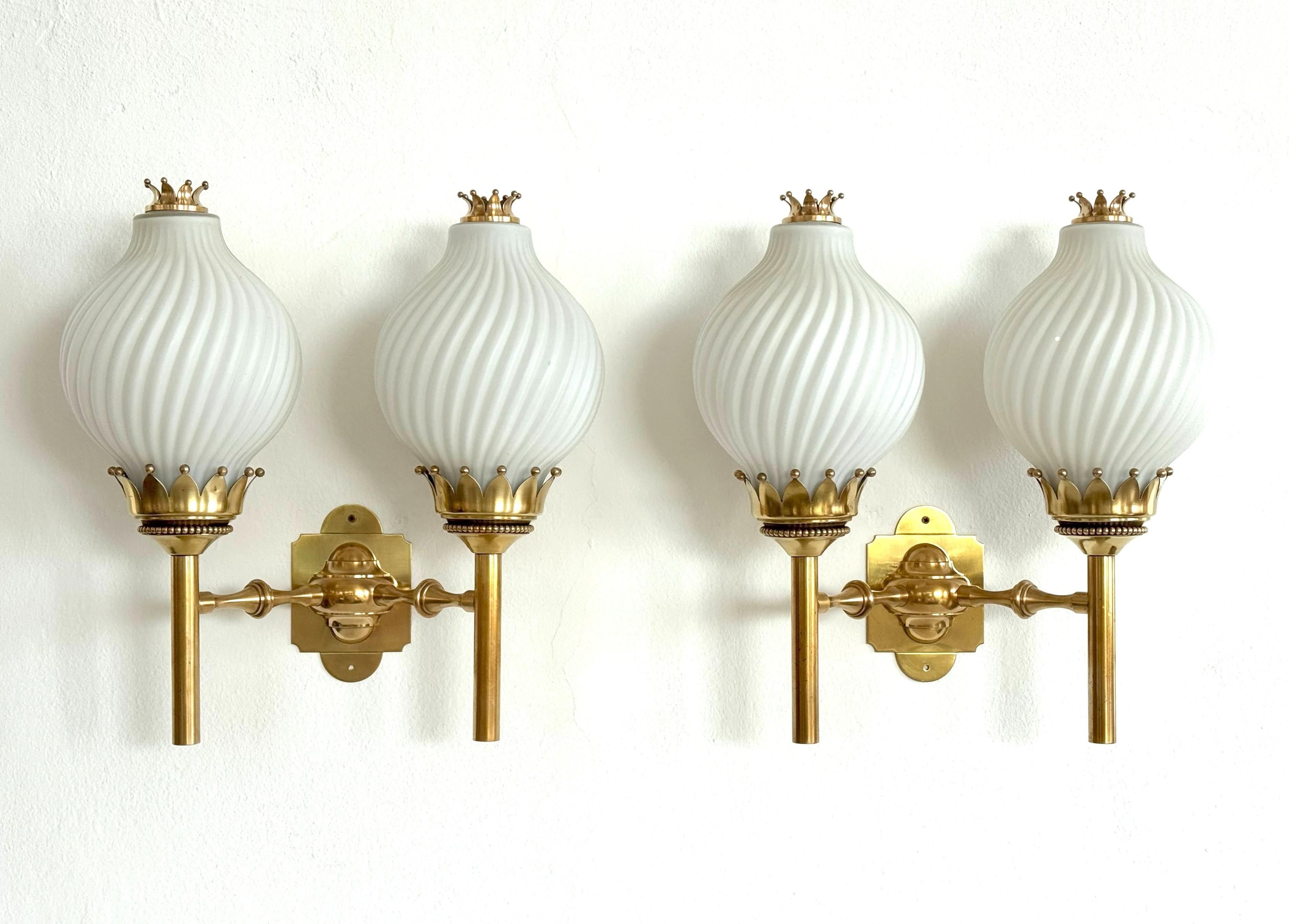 Angelo Lelii, Naborre Corno Wall Sconces 