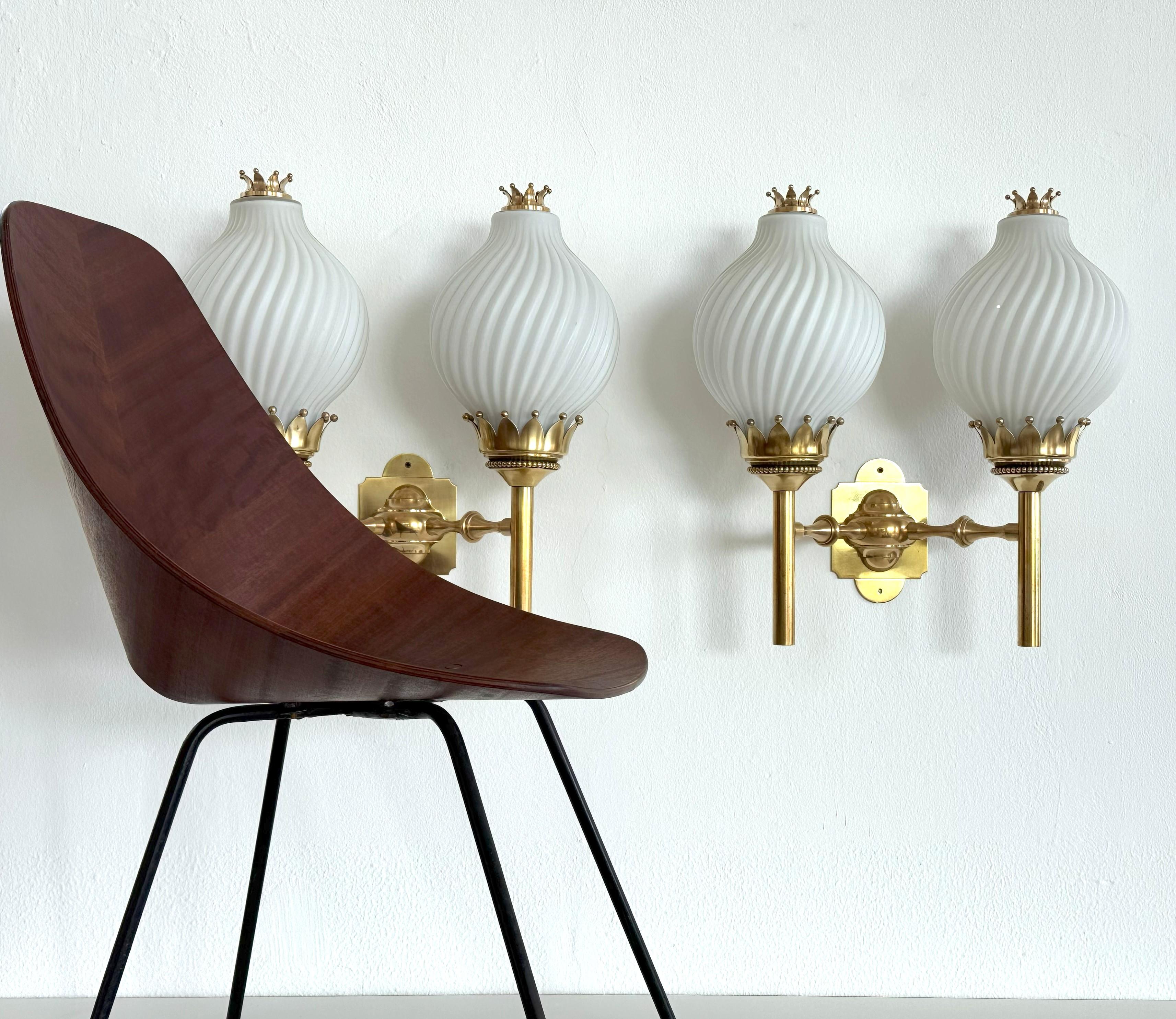 Angelo Lelii, Naborre Corno Wall Sconces 
