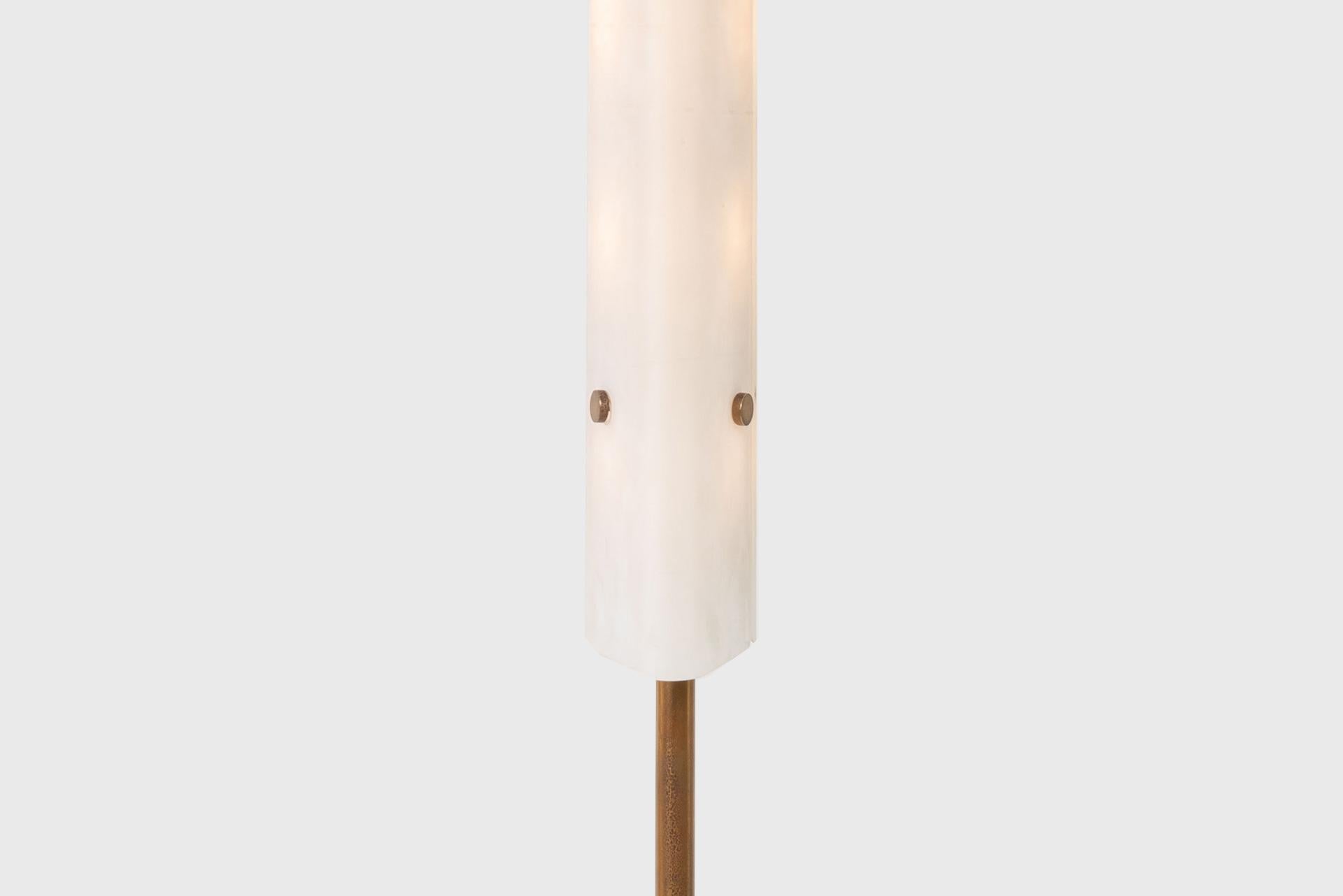 Angelo Lelii Lámpara de pie de cristal opalino, Italia 1950 Italiano en venta