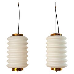 Angelo Lelii Pair of Ceiling Lamps Model 12795 for Arredoluce. !959