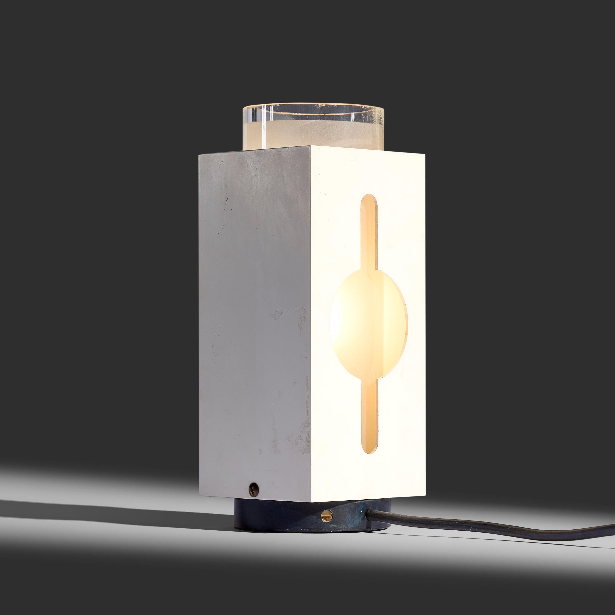 Émaillé Paire de lampes de bureau Angelo Lelii modèle 13090 avec murines pour Arredoluce, 1968 en vente