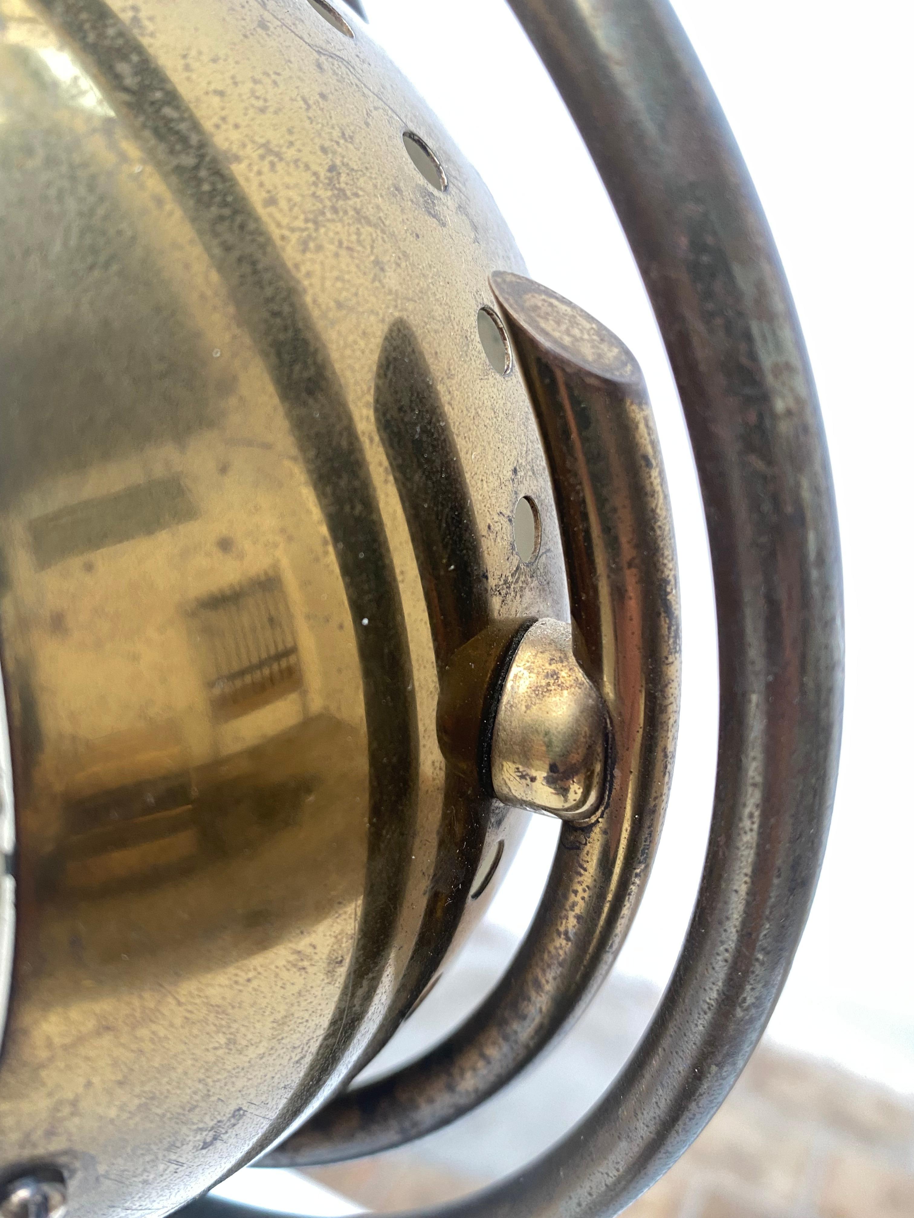 Mid Century Brass & Marble Angelo Lelii 