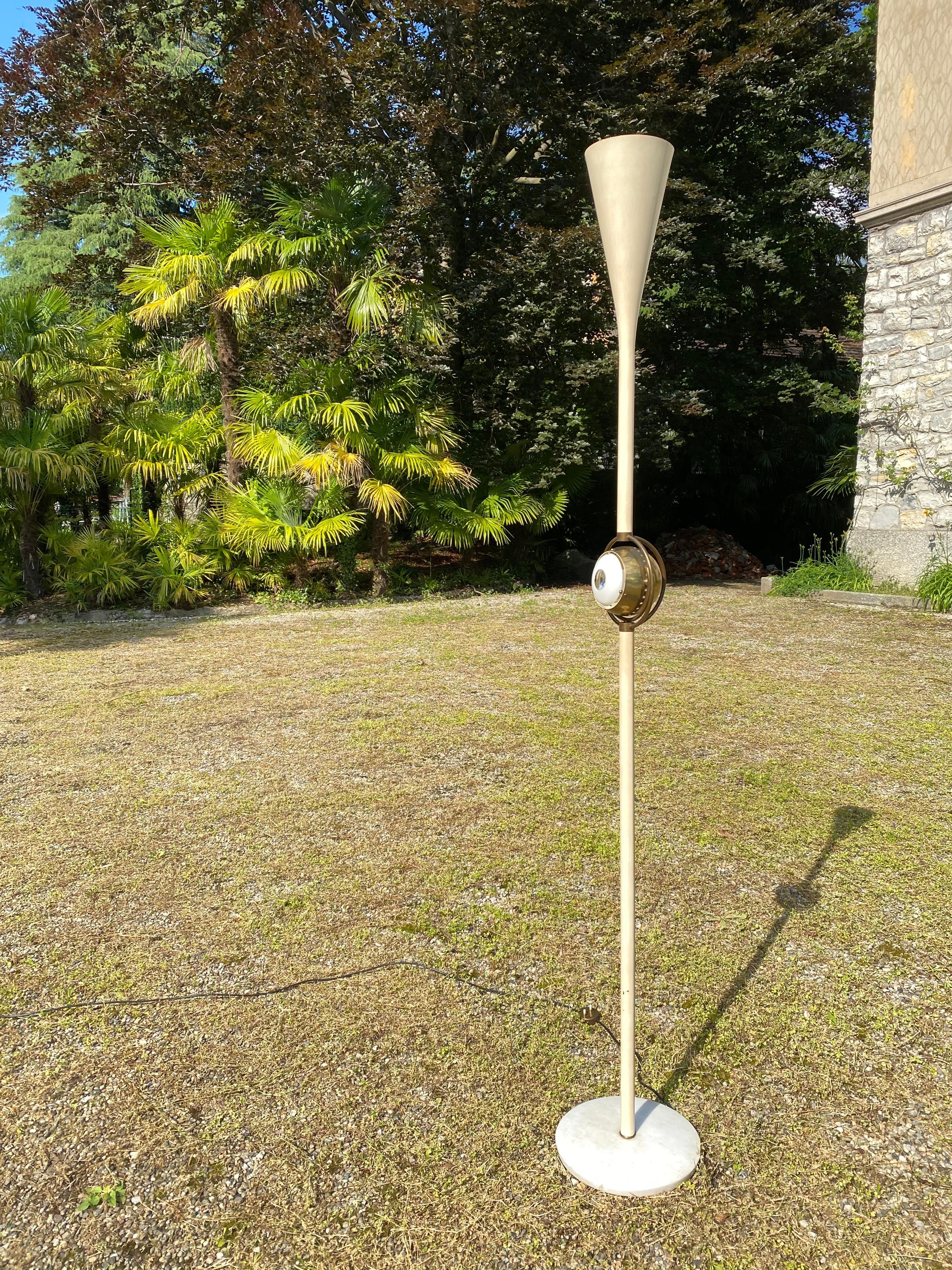 Mid Century Brass & Marble Angelo Lelii 