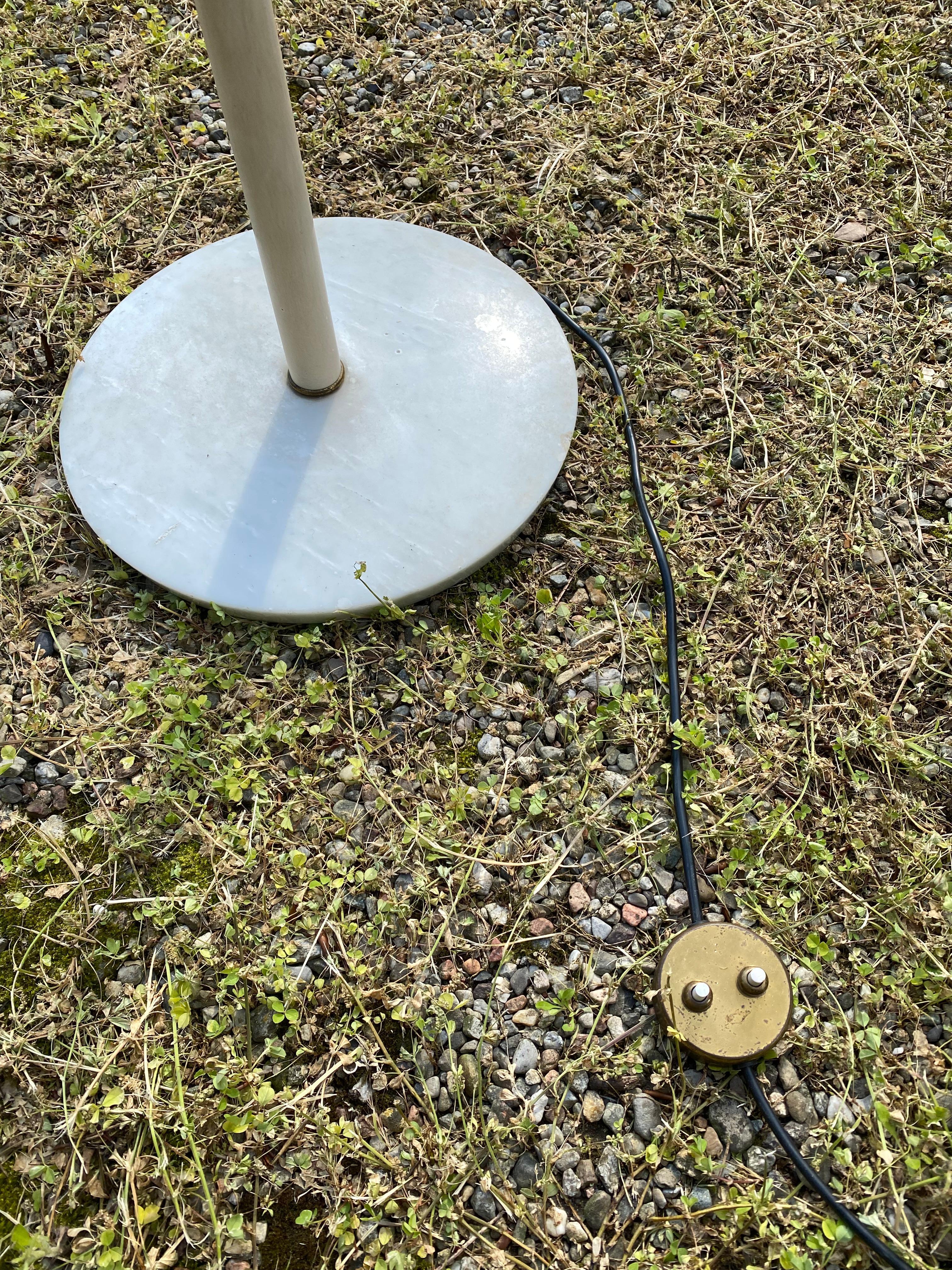 Mid Century Brass & Marble Angelo Lelii 