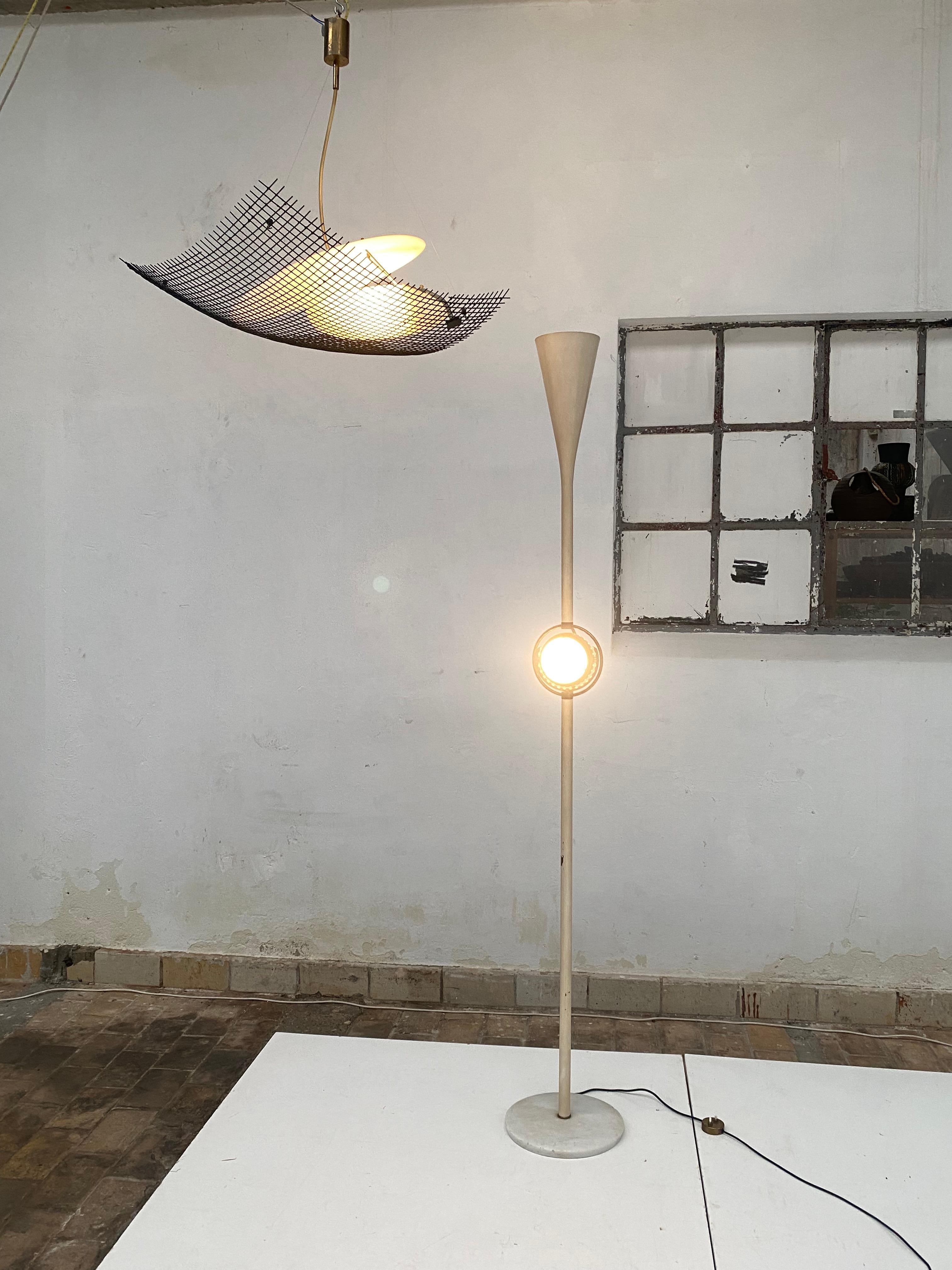 Mid-Century Modern Mid Century Brass & Marble Angelo Lelii 
