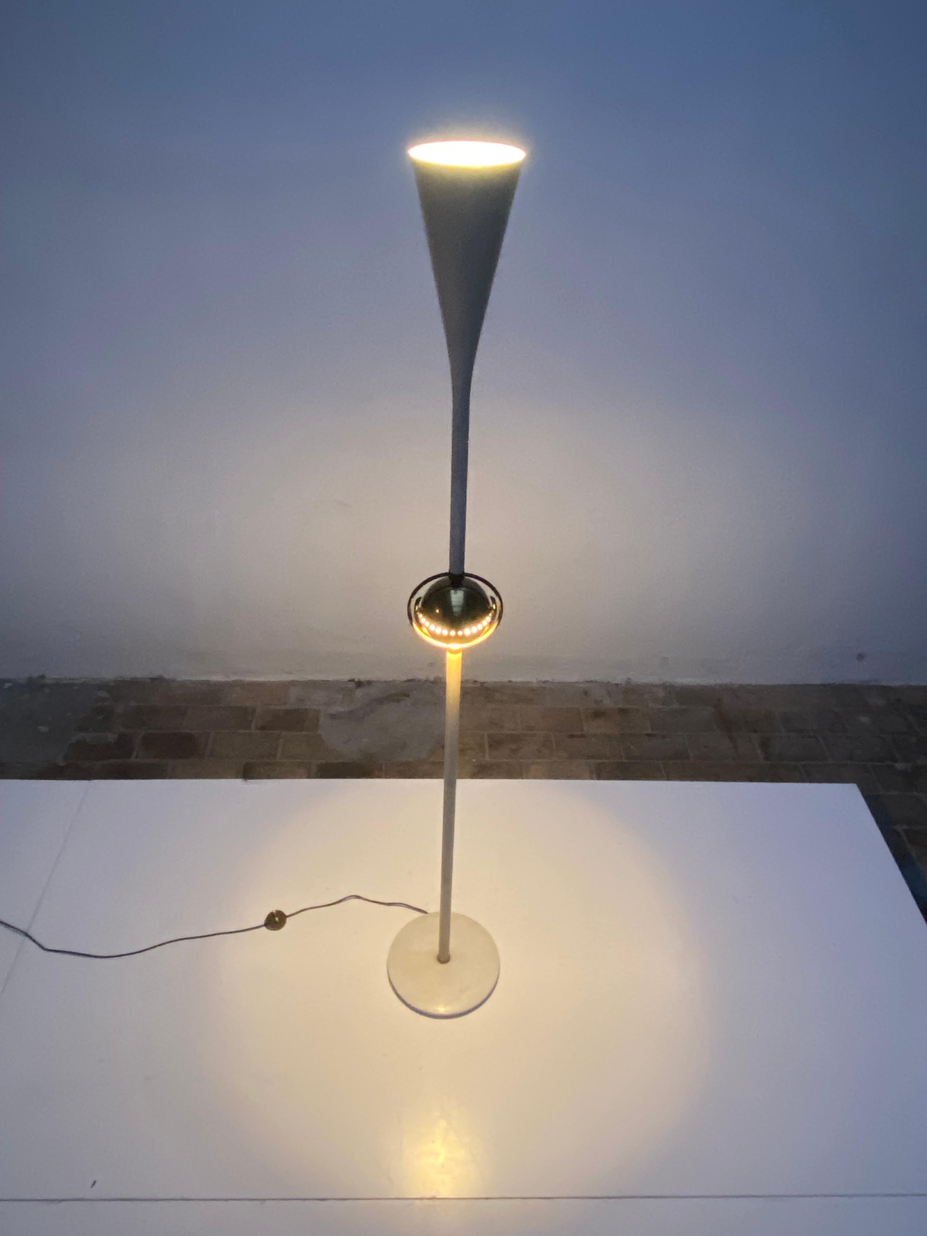 Mid Century Brass & Marble Angelo Lelii 