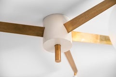 Angelo Lelii Stella 4 Chandelier Arredoluce Italy 1959