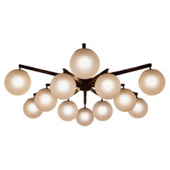 Angelo Lelii “Stella a 12” Ceiling Lamp for Arredoluce, 1959