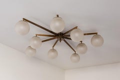 Angelo Lelii Lámpara de techo "Stella a 9" para Arredoluce, 1959