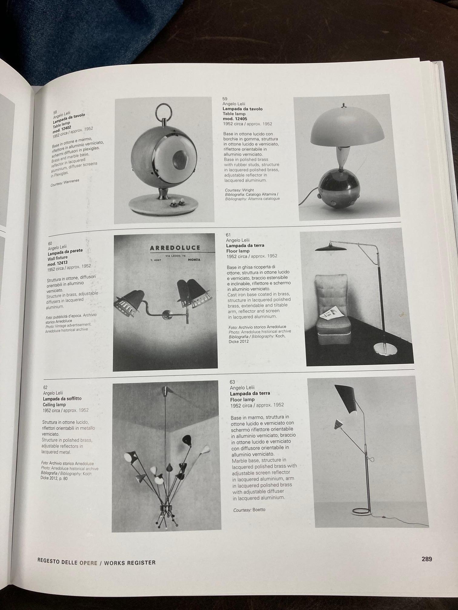 Angelo Lelii, Table Lamp, model 12405, designed circa 1952 for Arredoluce, Italy For Sale 5
