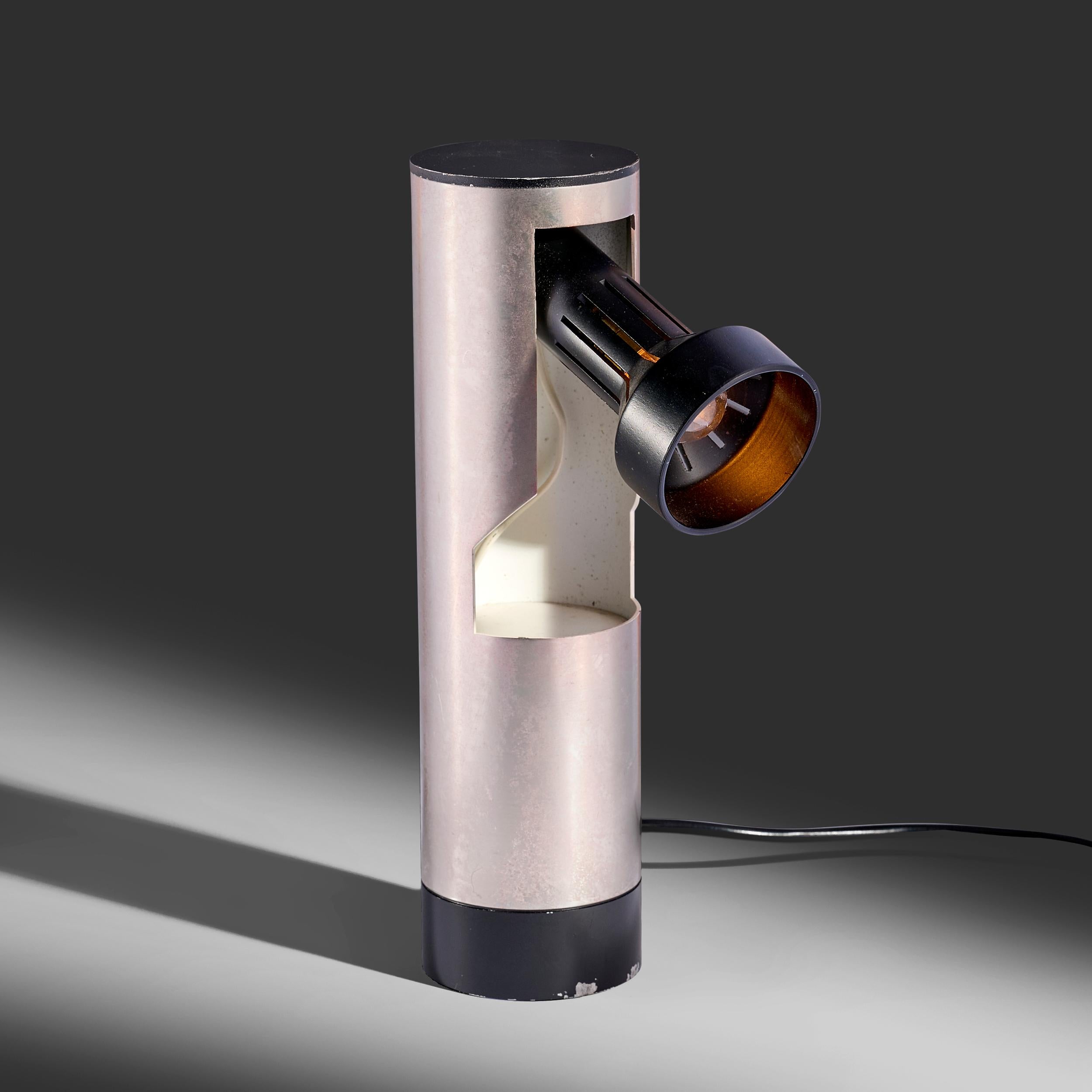 Angelo Lelii table lamp model 12990 for Arredoluce Italy, c. 1963

Condition: Good vintage condition. Some scratching and visible wear to nickel-plating. Tested and working.