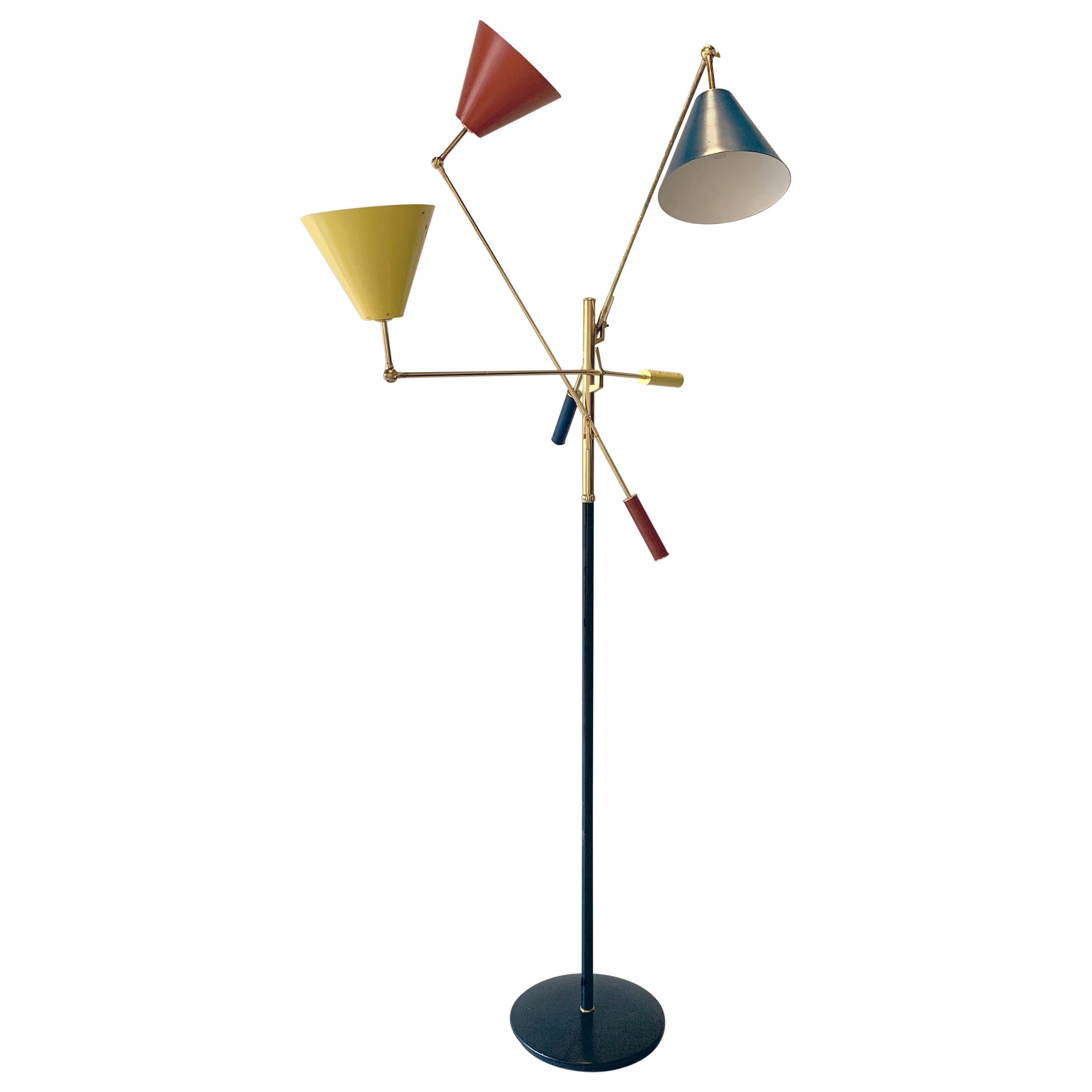 Angelo Lelii, Triennale Floor Lamp For Sale