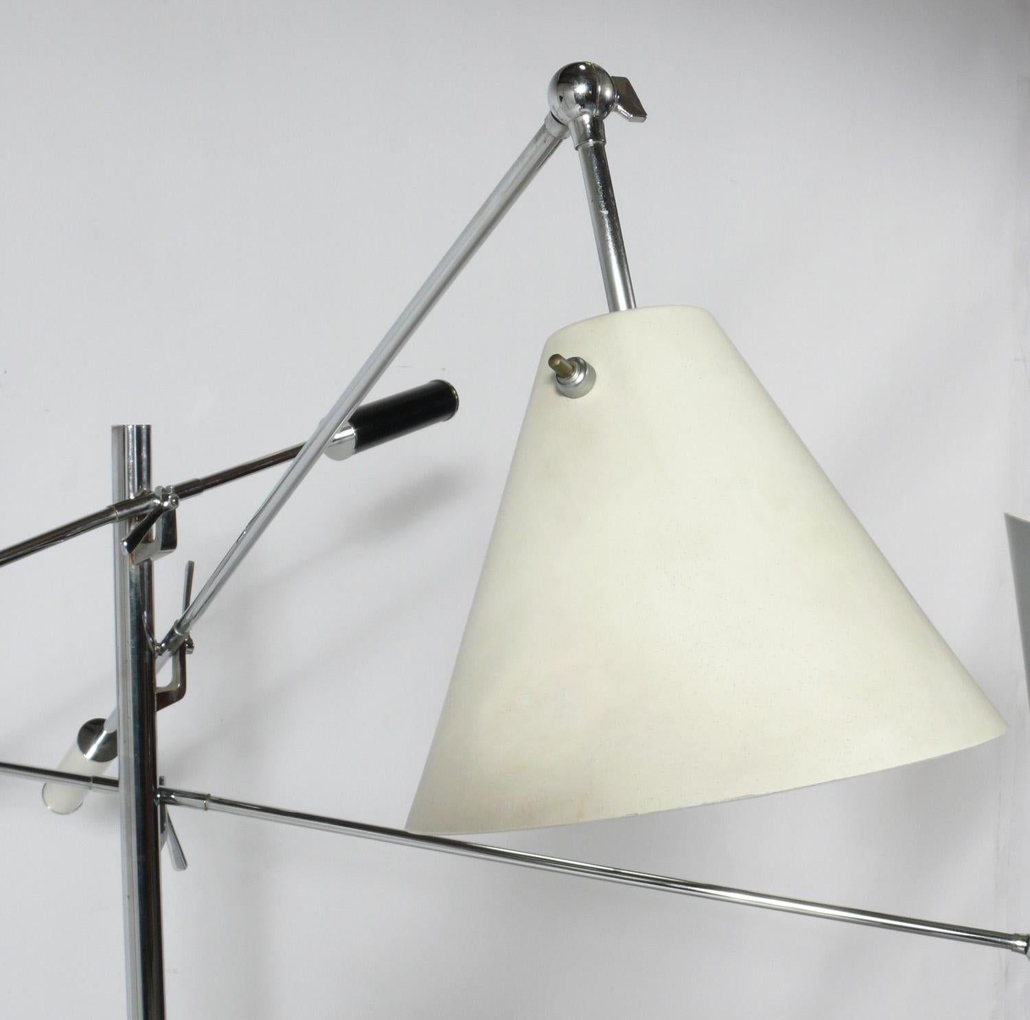 Italian Angelo Lelii Triennale Floor Lamp, Signed Arredoluce