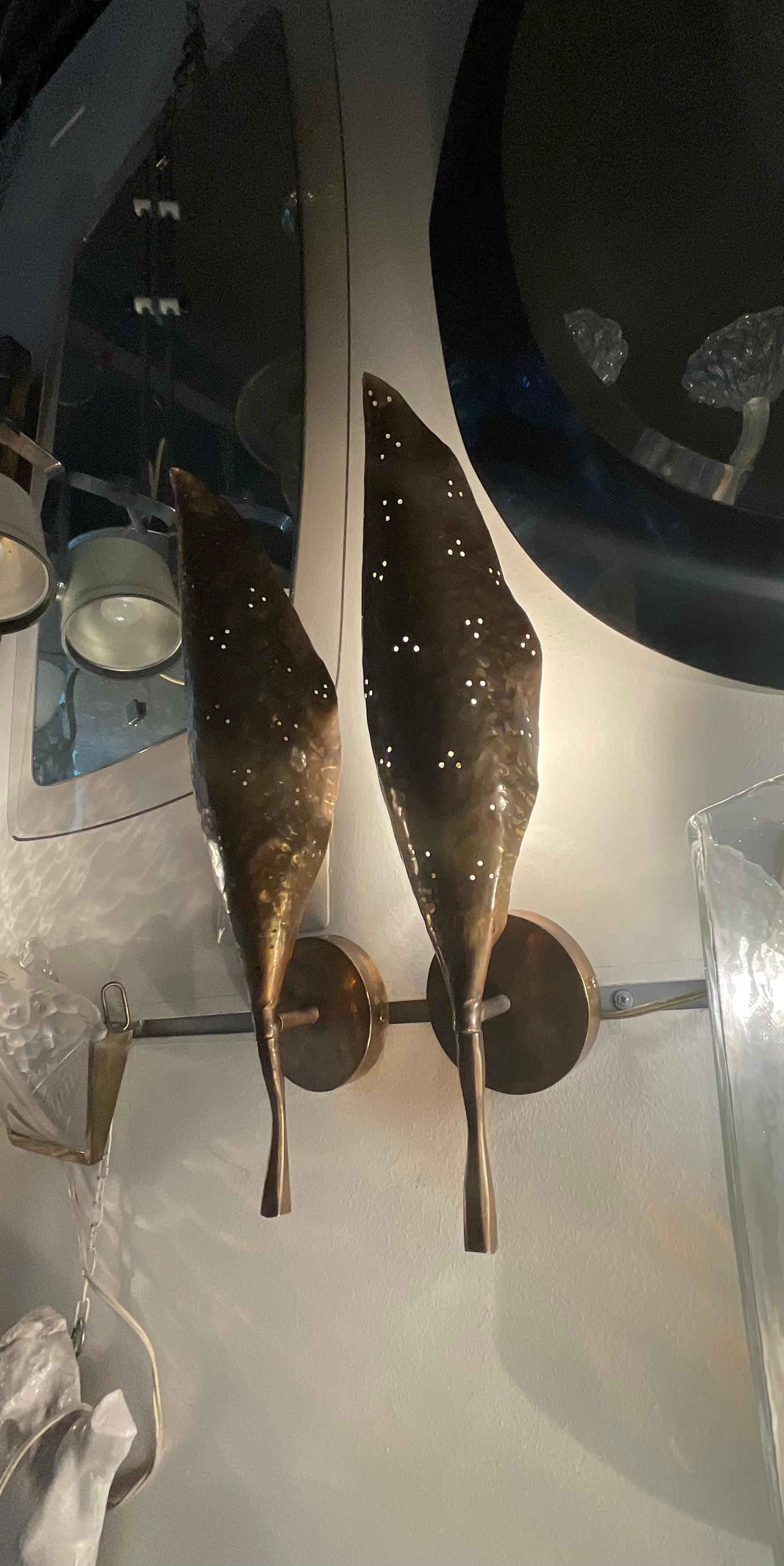 Attr ANGELO LELLI - ARREDOLUCE - Coppia di appliques - ITALIA 1950 For Sale 5