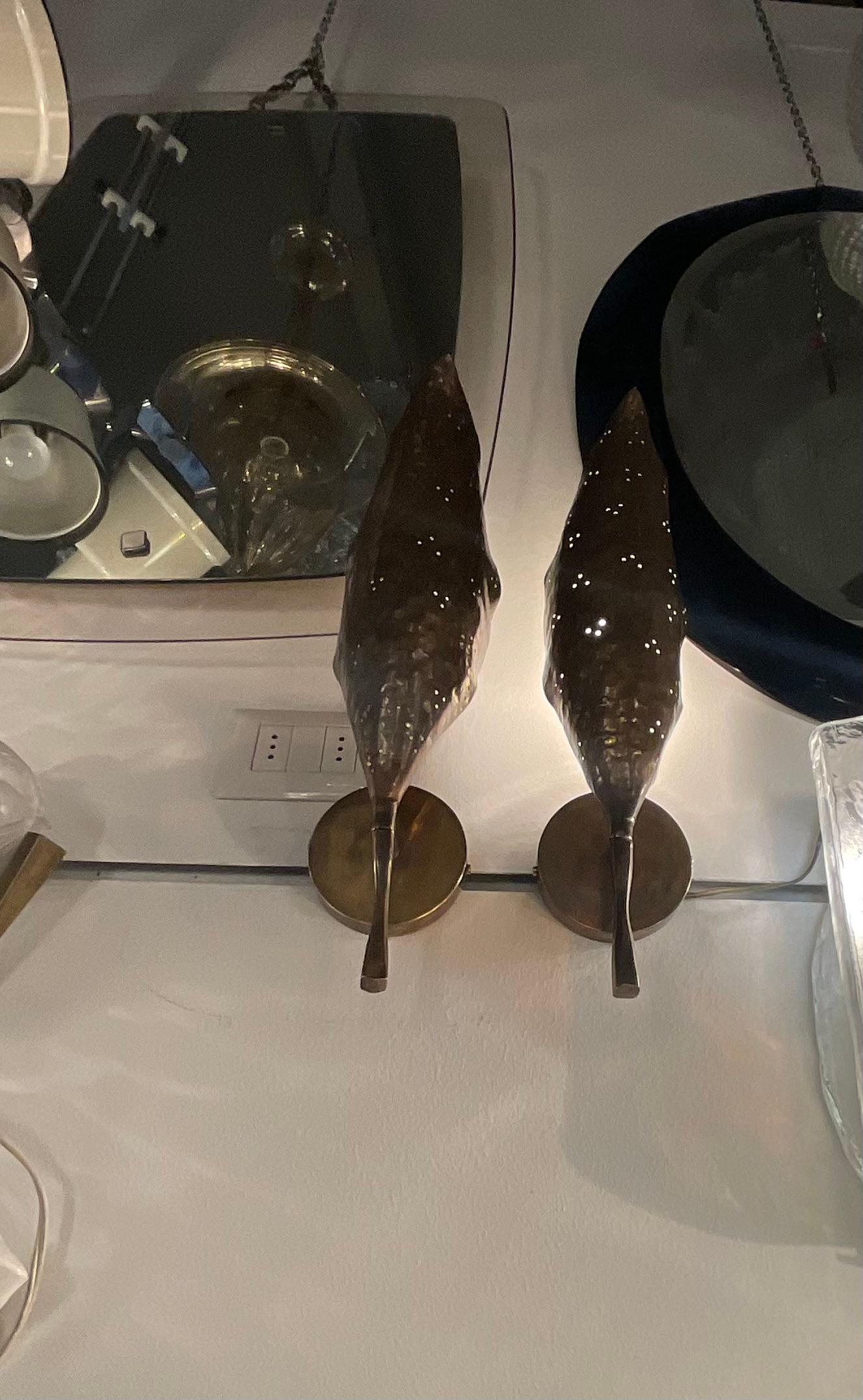 Attr ANGELO LELLI - ARREDOLUCE - Coppia di appliques - ITALIA 1950 For Sale 8