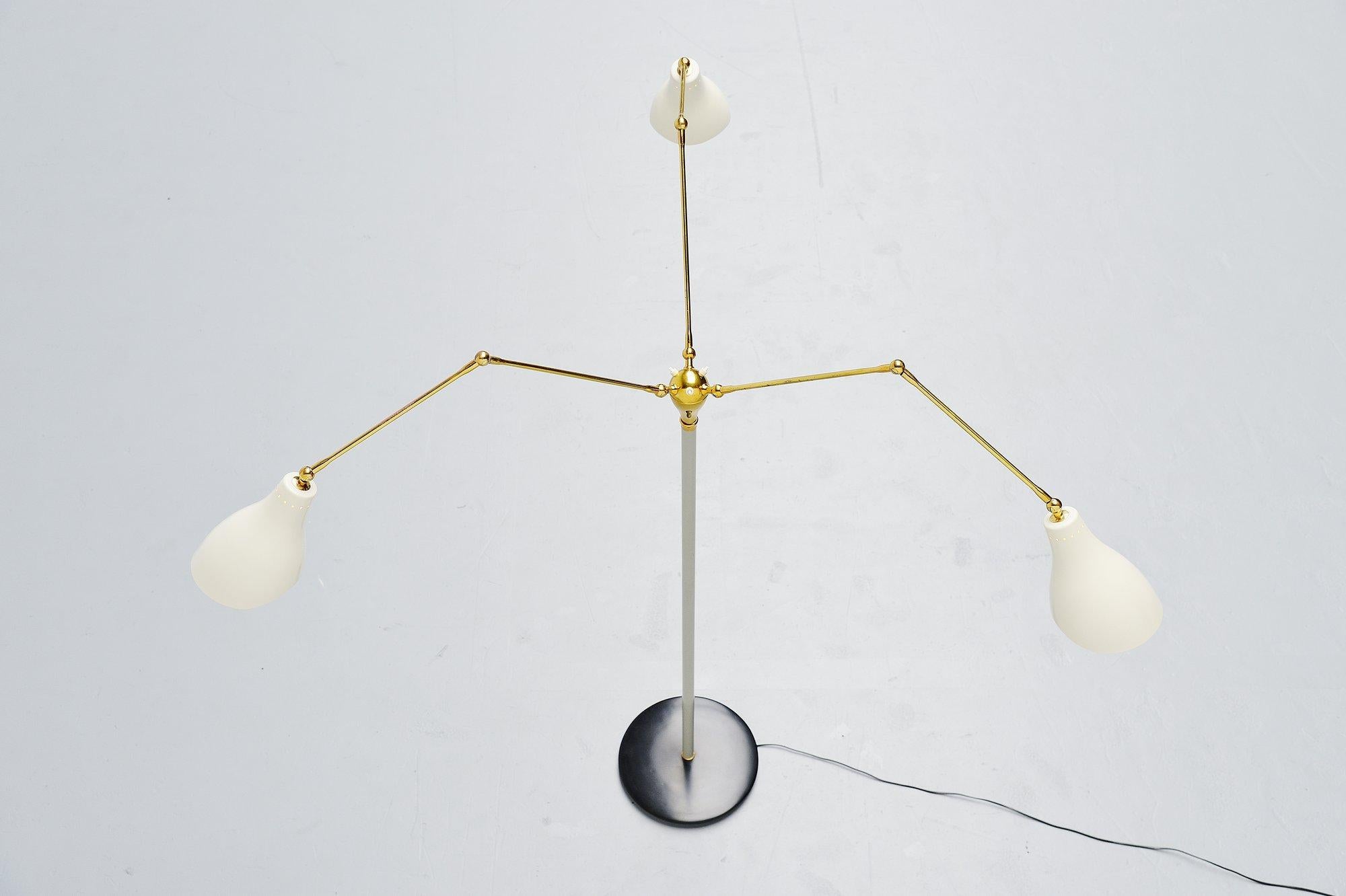 Angelo Lelli Arredoluce Floor Lamp, Italy, 1950 In Excellent Condition In Roosendaal, Noord Brabant