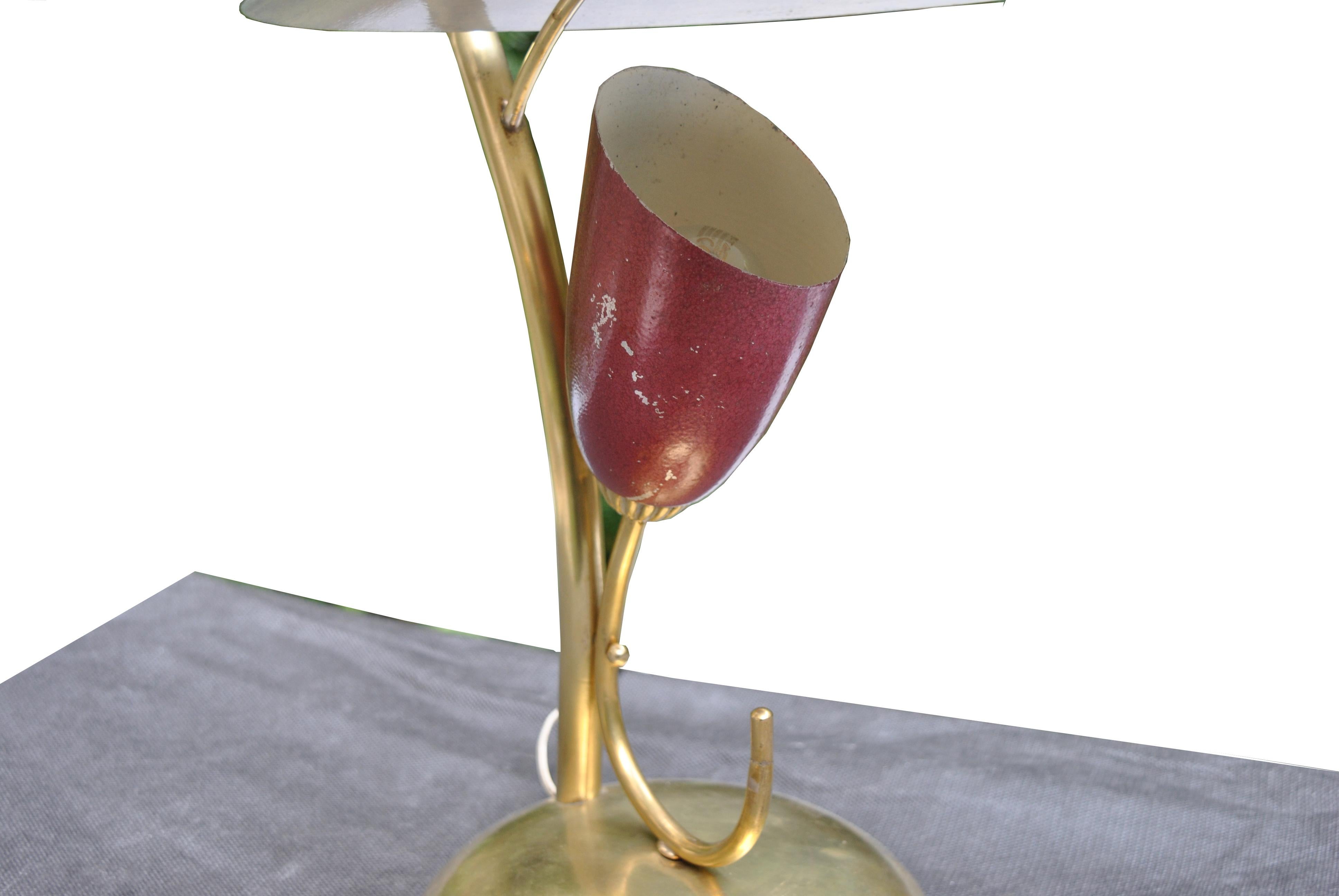 Mid-Century Modern Angelo Lelli Arredoluce in the Style Italian Midcentury Table Lamp in Brass