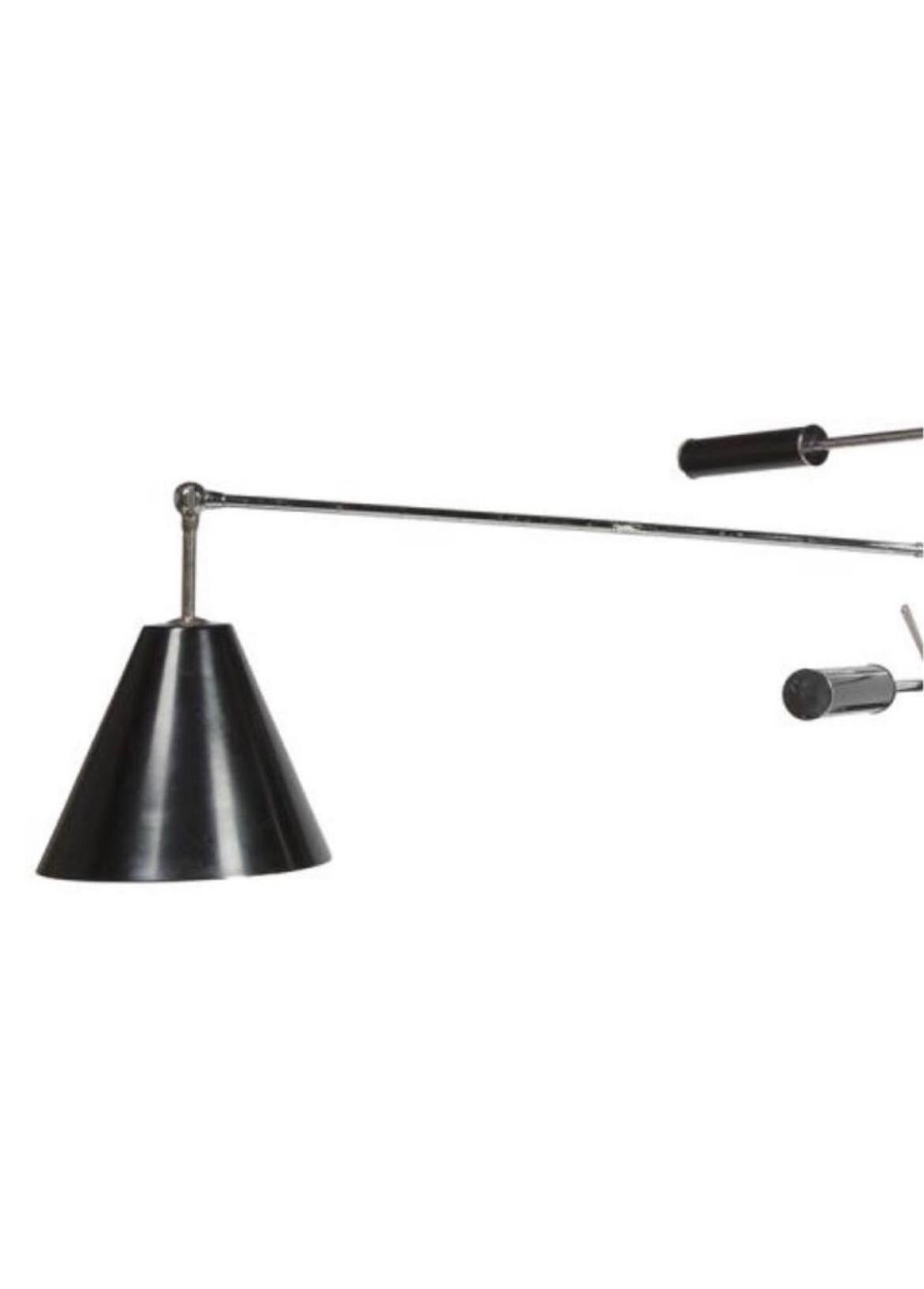 Mid-Century Modern Lampe suspendue Angelo Lelli & Arredoluce en vente