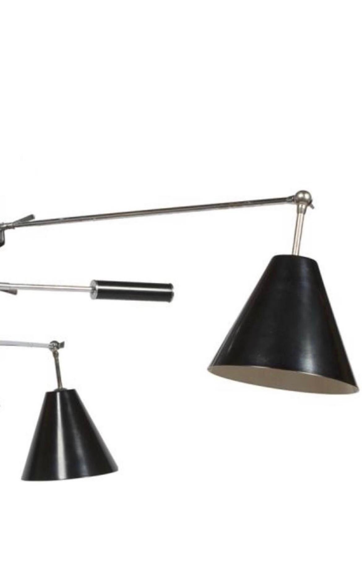 Italian Angelo Lelli & Arredoluce Pendant Lamp For Sale