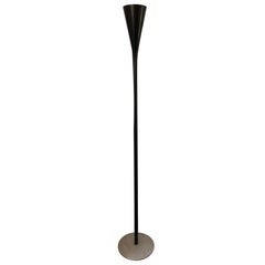 Angelo Lelli Black Torchere for Arredoluce