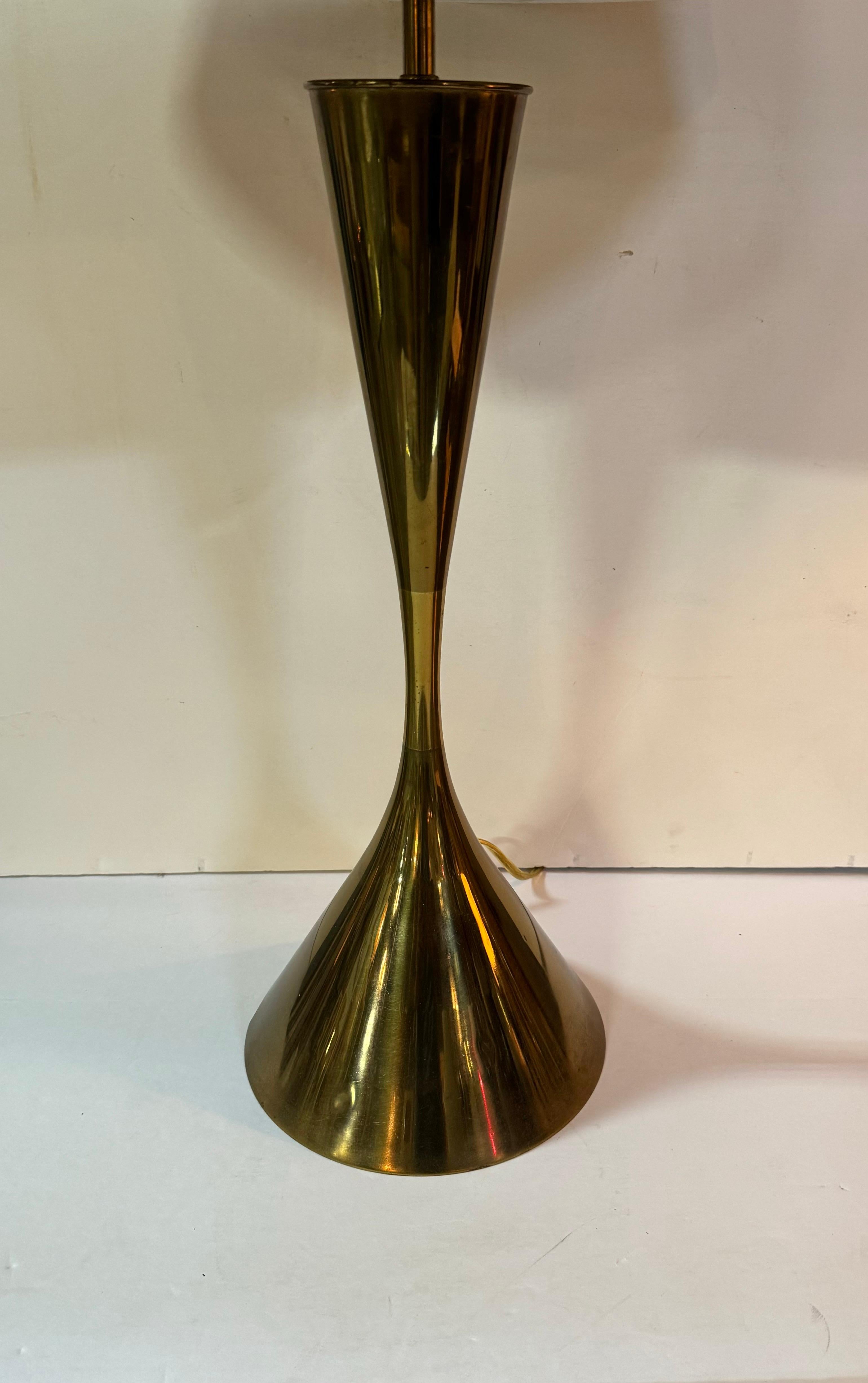 Angelo Lelli Brass Table Lamp by Arredoluce Monza In Good Condition For Sale In New York, NY