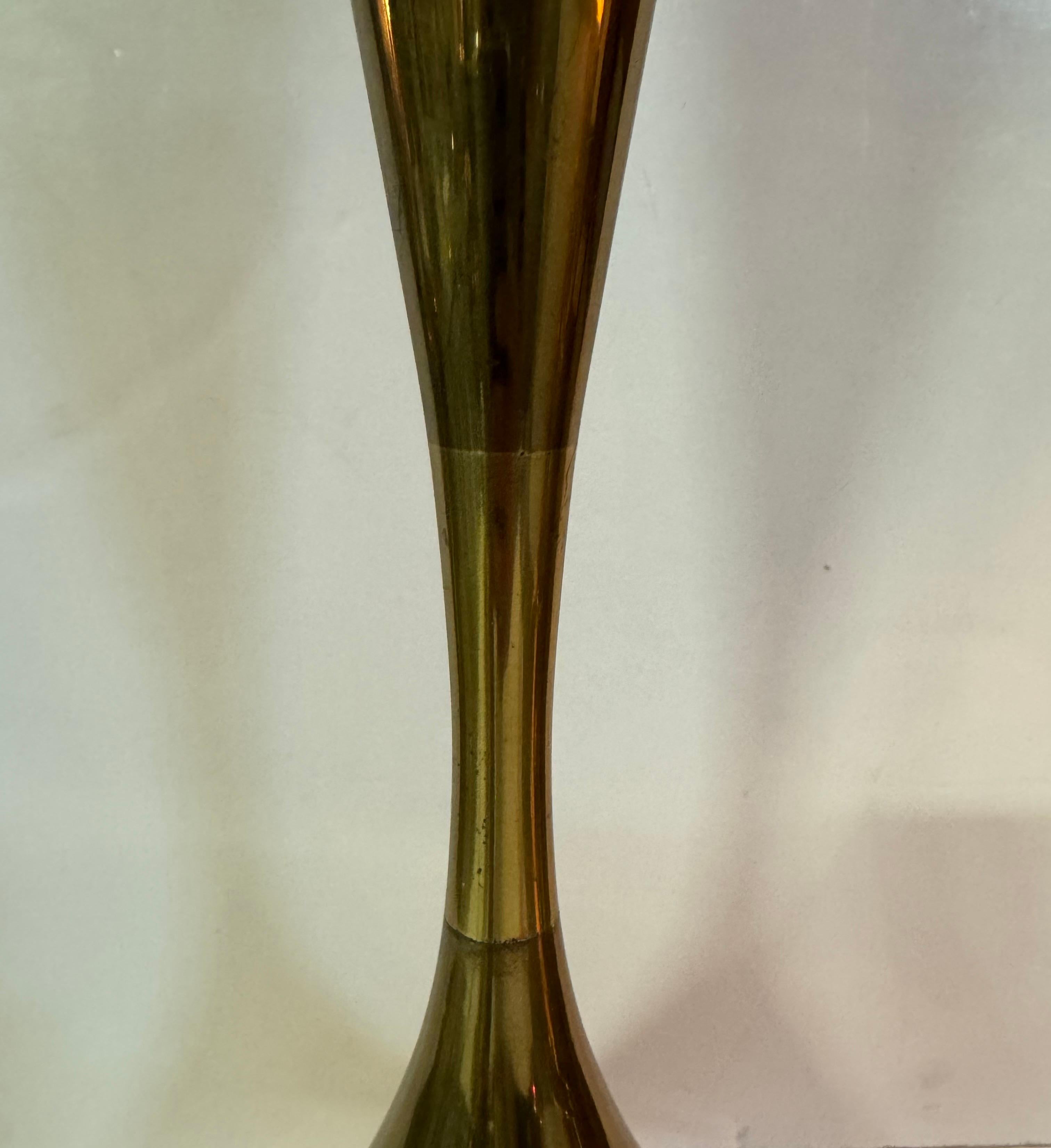 Mid-20th Century Angelo Lelli Brass Table Lamp by Arredoluce Monza For Sale