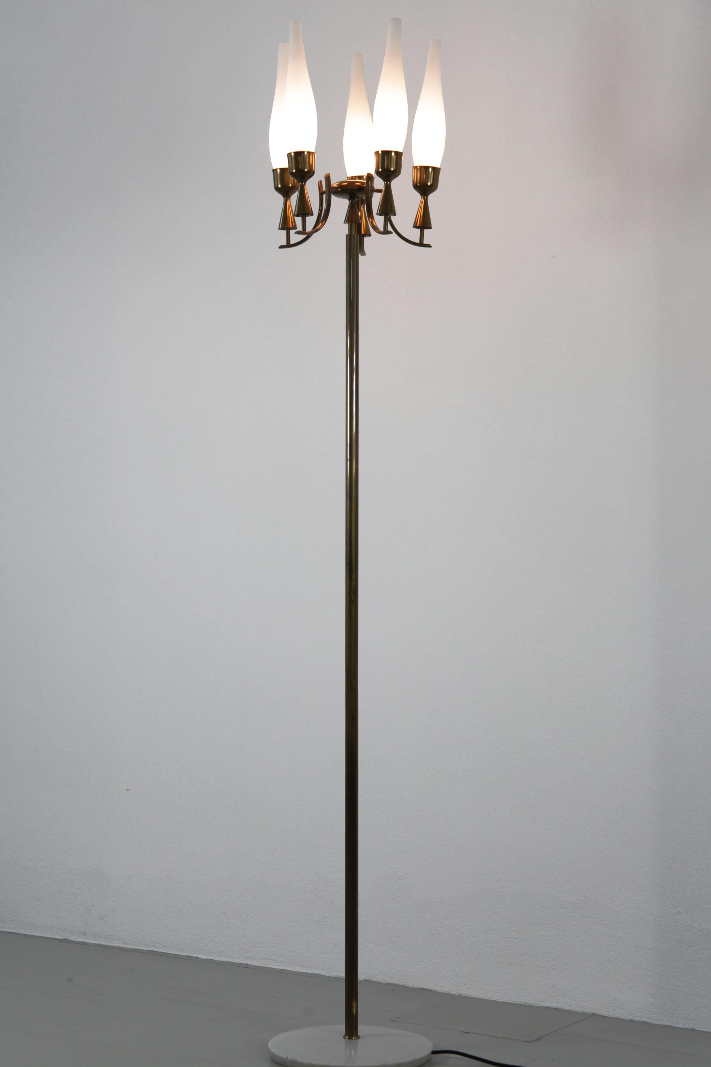 Italian Angelo Lelli Floor Lamp - Model 12635,  by Arredoluce, Italy, 1950s.  For Sale