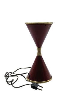 Angelo Lelli for Arredoluce "Hourglass" Table Lamp, Italy 1960s