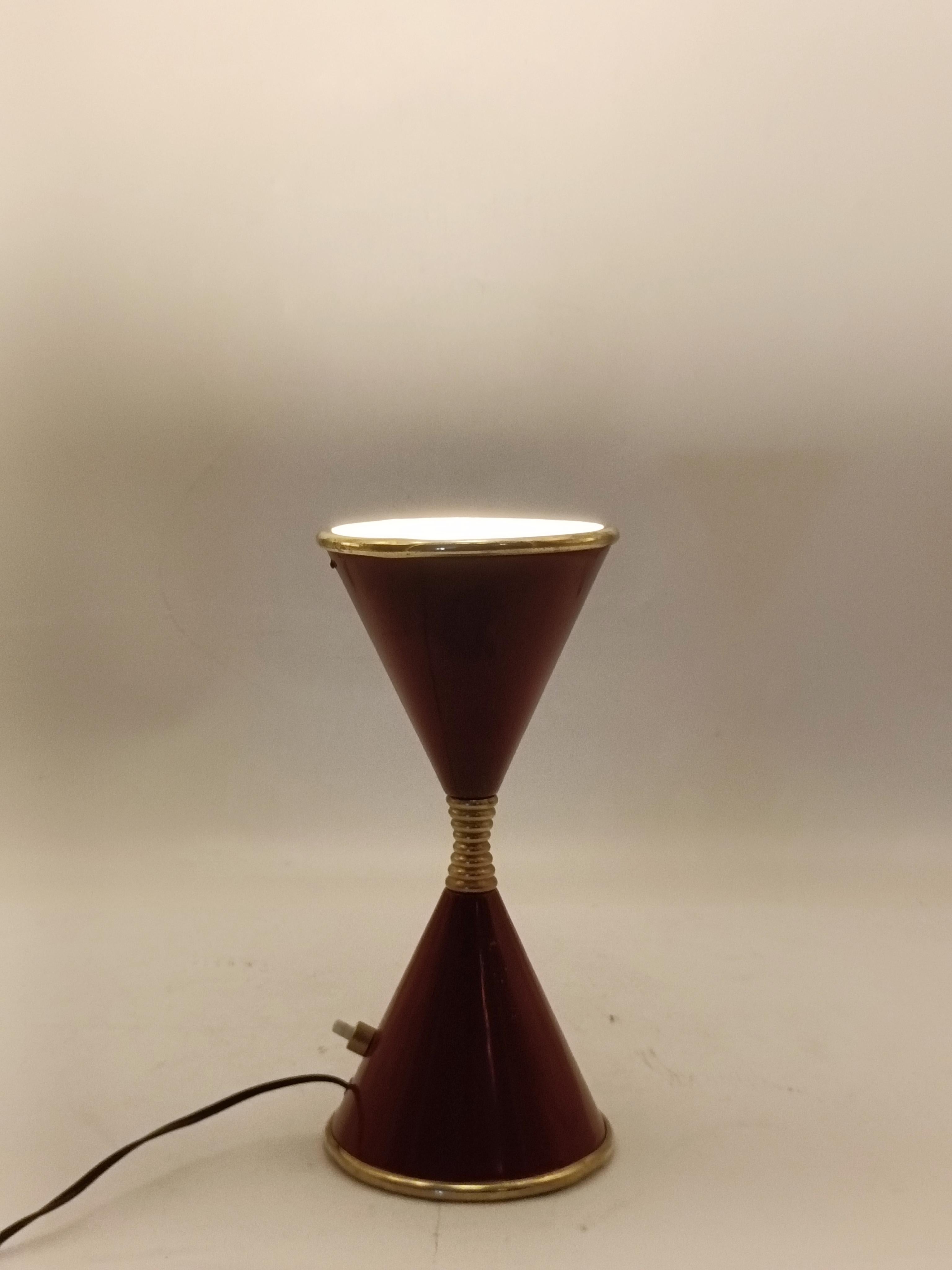 Metal Angelo Lelli per Arredoluce Lampada da Tavolo 