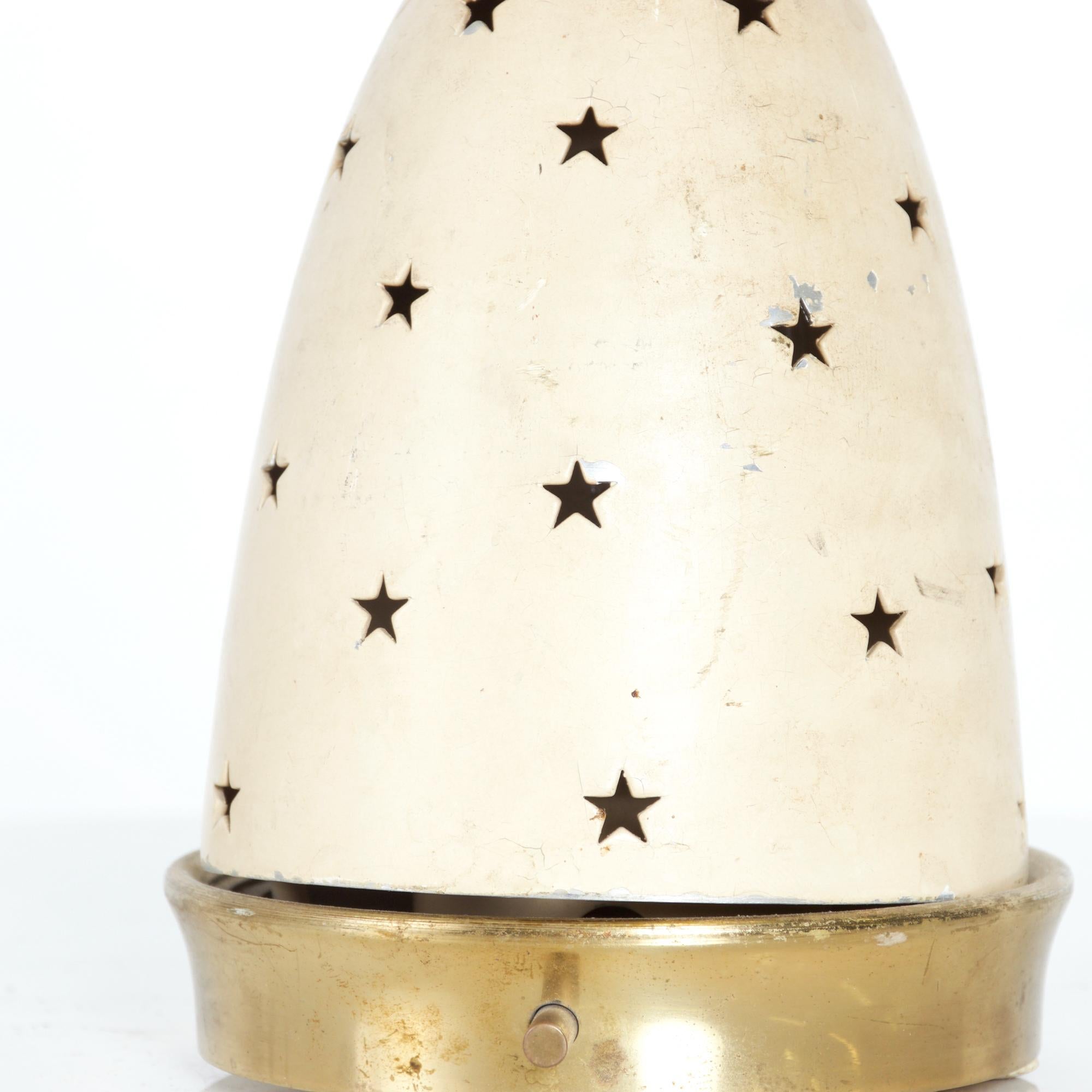 Mid-Century Modern Angelo Lelli Single Star Stelline Table Lamp Arredoluce Made in Monza Italy 1950 For Sale