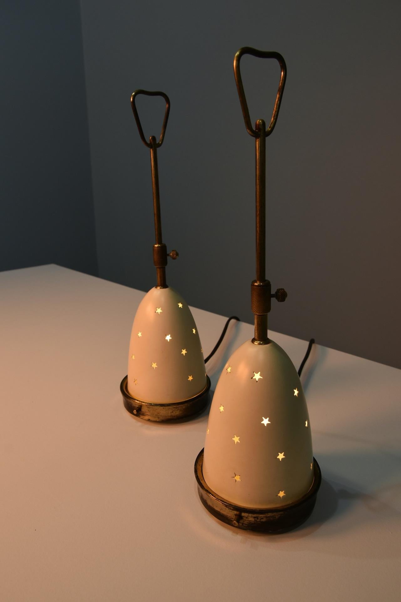 Angelo Lelli Table Lamps for Arredoluce Midcentury Modern Italy 1950s 2