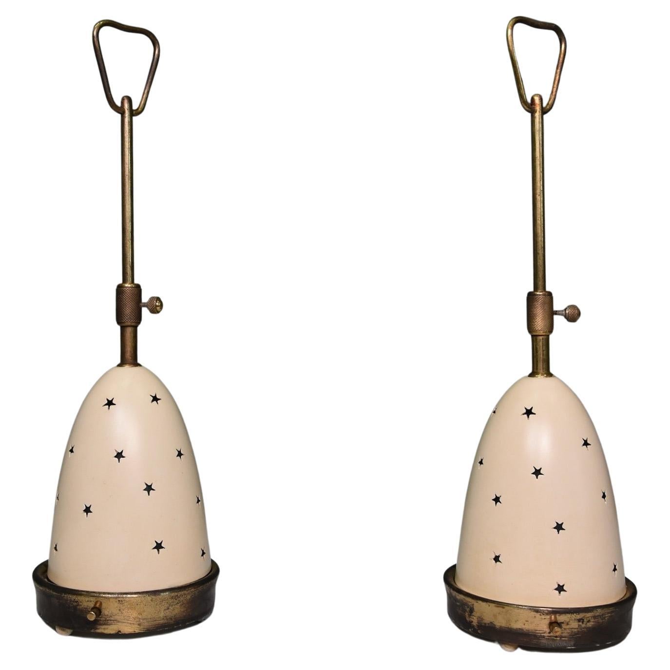 Angelo Lelli Table Lamps for Arredoluce Midcentury Modern Italy 1950s