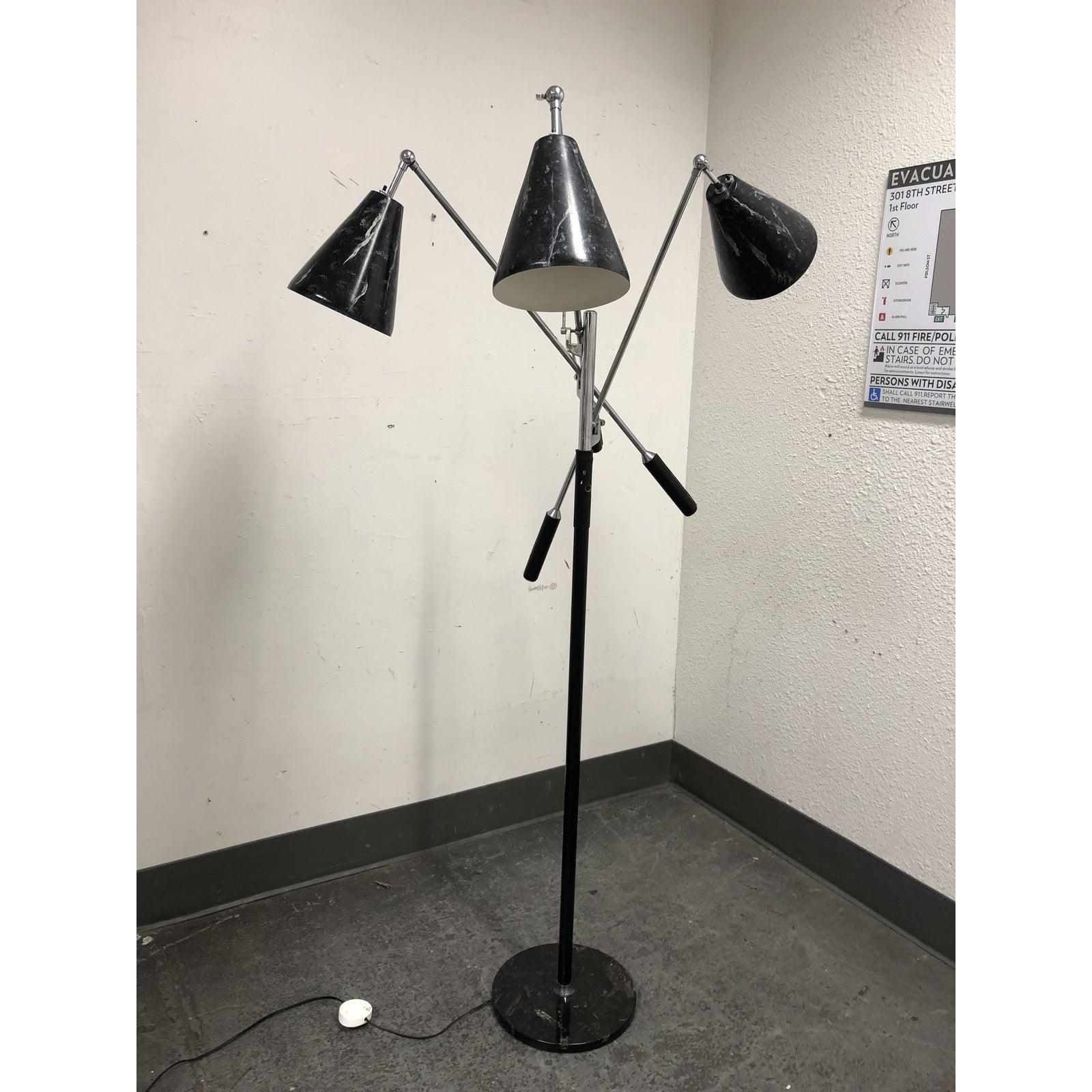 Angelo Lelli Triennale Three-Arm Articulating Floor Lamp For Sale 3