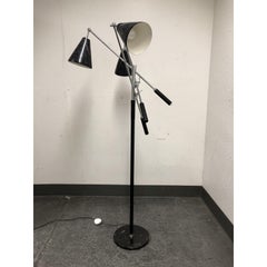 Angelo Lelli Triennale Three-Arm Articulating Floor Lamp