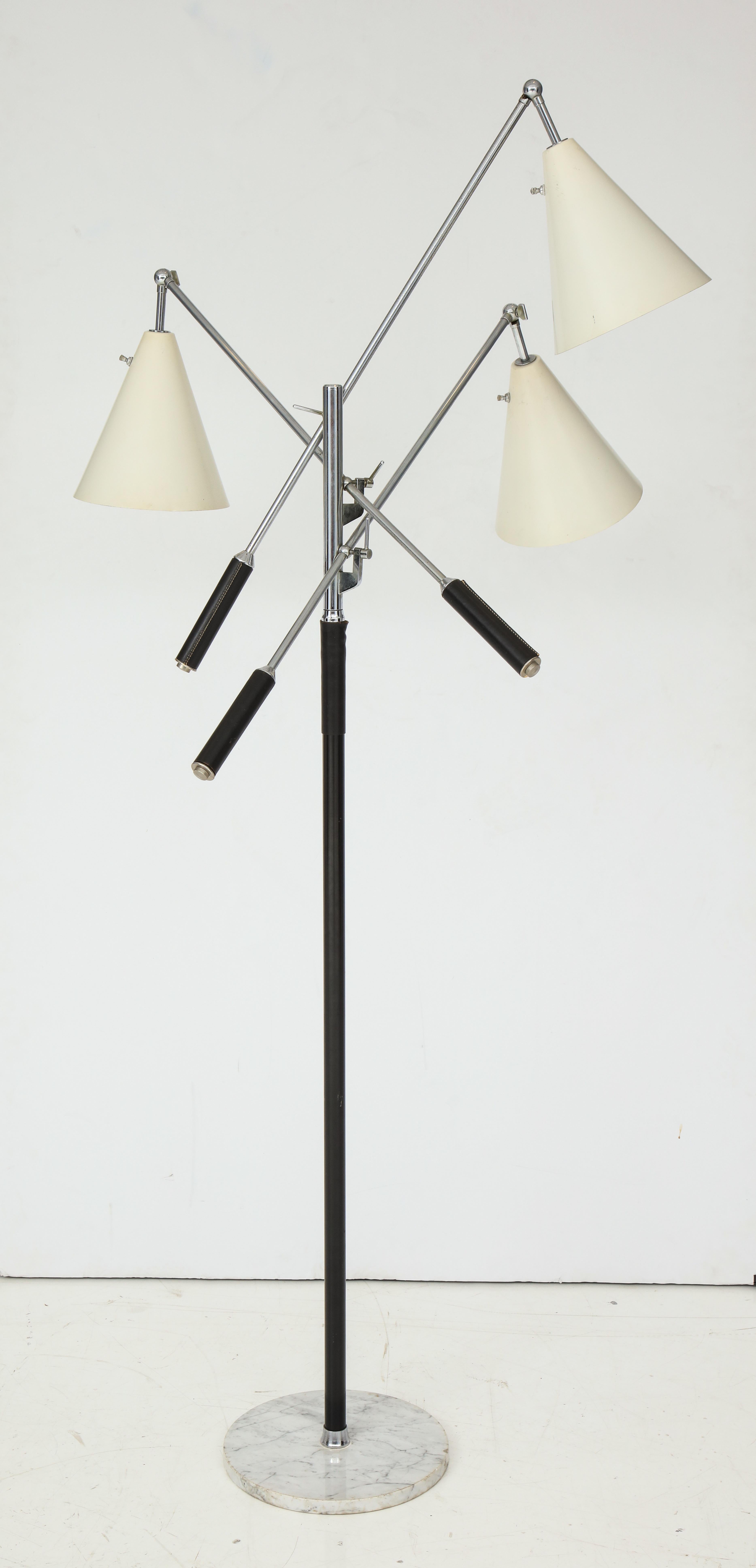 Mid-20th Century Angelo Lelli Triennial Floor Lamp