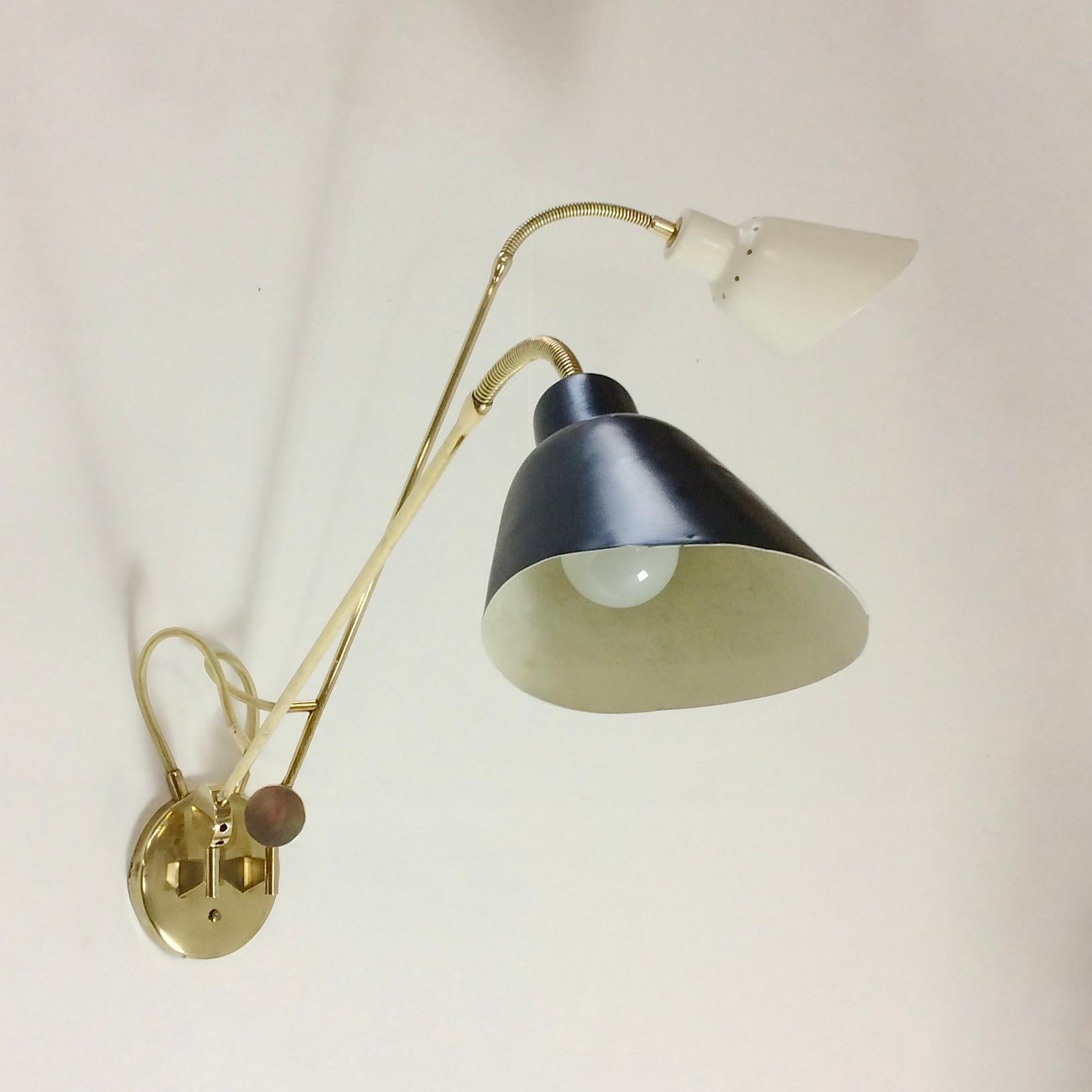 Lacquered Angelo Lelli Wall Light for Arredoluce, circa 1952, Italy