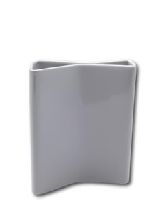 Angelo Mangiaritti per F.lli Brambilla Vaso in Ceramica Bianca, Italia 1970s