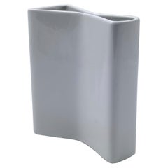 Angelo Mangiaritti per F.lli Brambilla Vaso in Ceramica Bianca, Italia 1970s