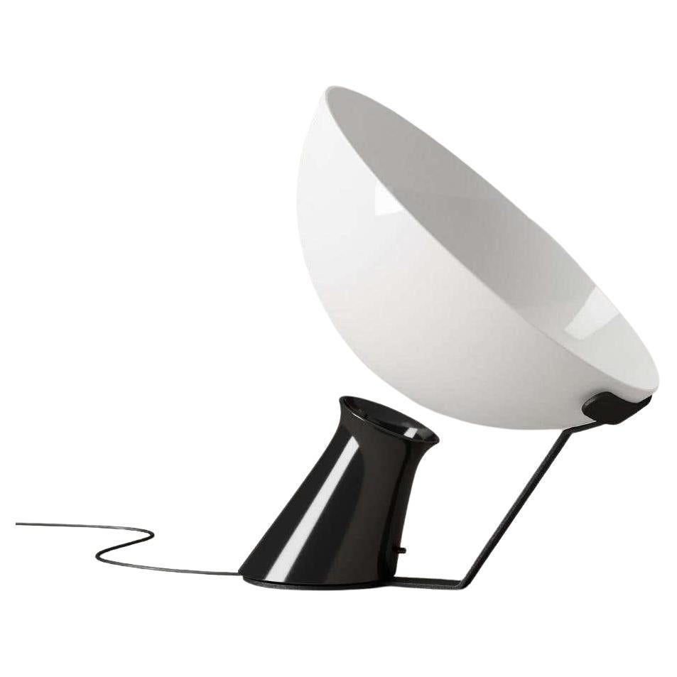 Angelo Mangiarotti 'Aida' Aluminium and Glass Table Lamp by Karakter