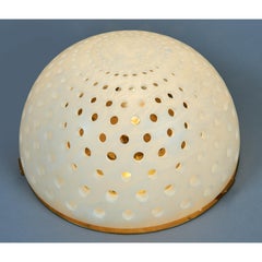 Lampada da tavolo in alabastro di Angelo Mangiarotti, circa 1980